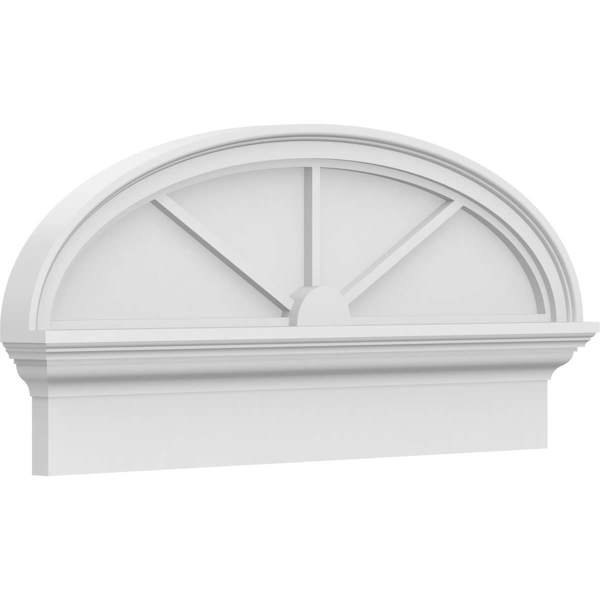 Ekena Millwork PEDPC032X150ELL03 32-in W x 14.875-in L PVC Pediment