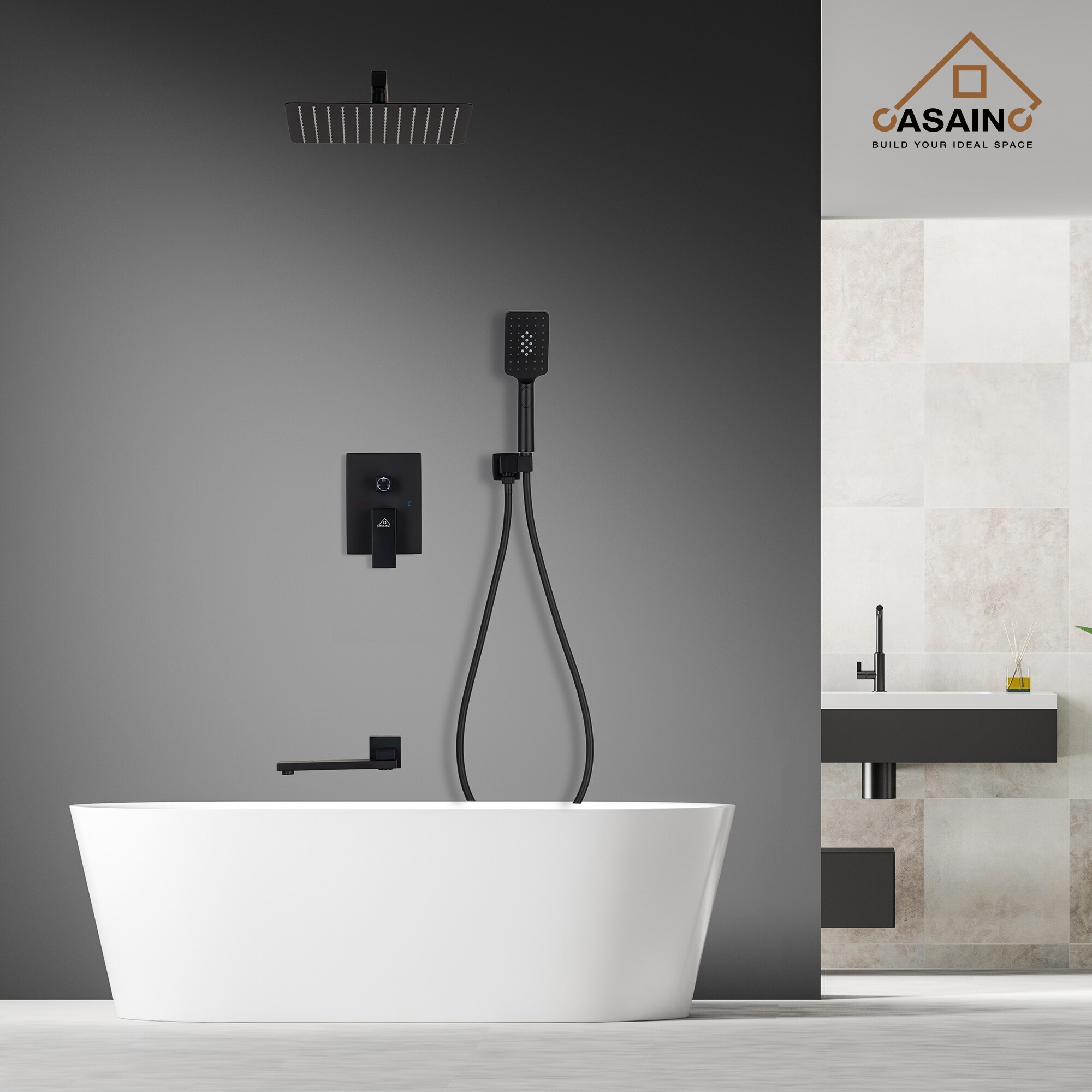 CASAINC WF-W98103H-12 Showerhead-Bar-Panels - View #4