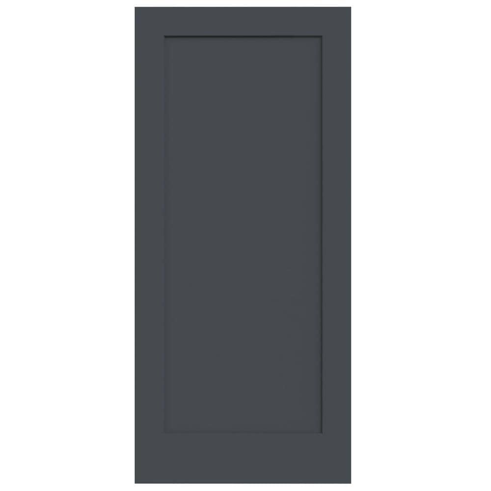 JELD-WEN LOWOLJW191200381 Madison 36-in x 80-in Slate 1-panel Square Smooth Hollow Core Prefinished Molded Composite Slab Door