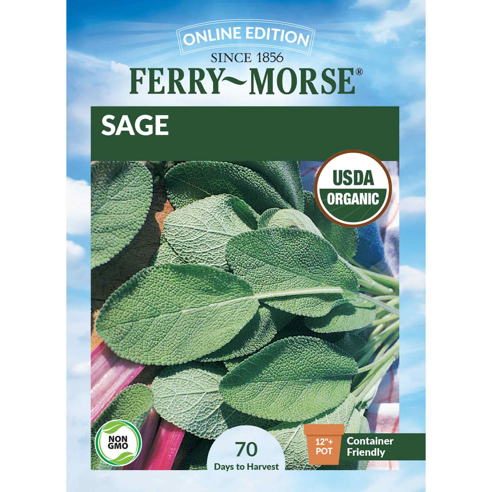 Ferry-Morse LC25.1370 Organic Sage Seeds 700 Milligram(s)
