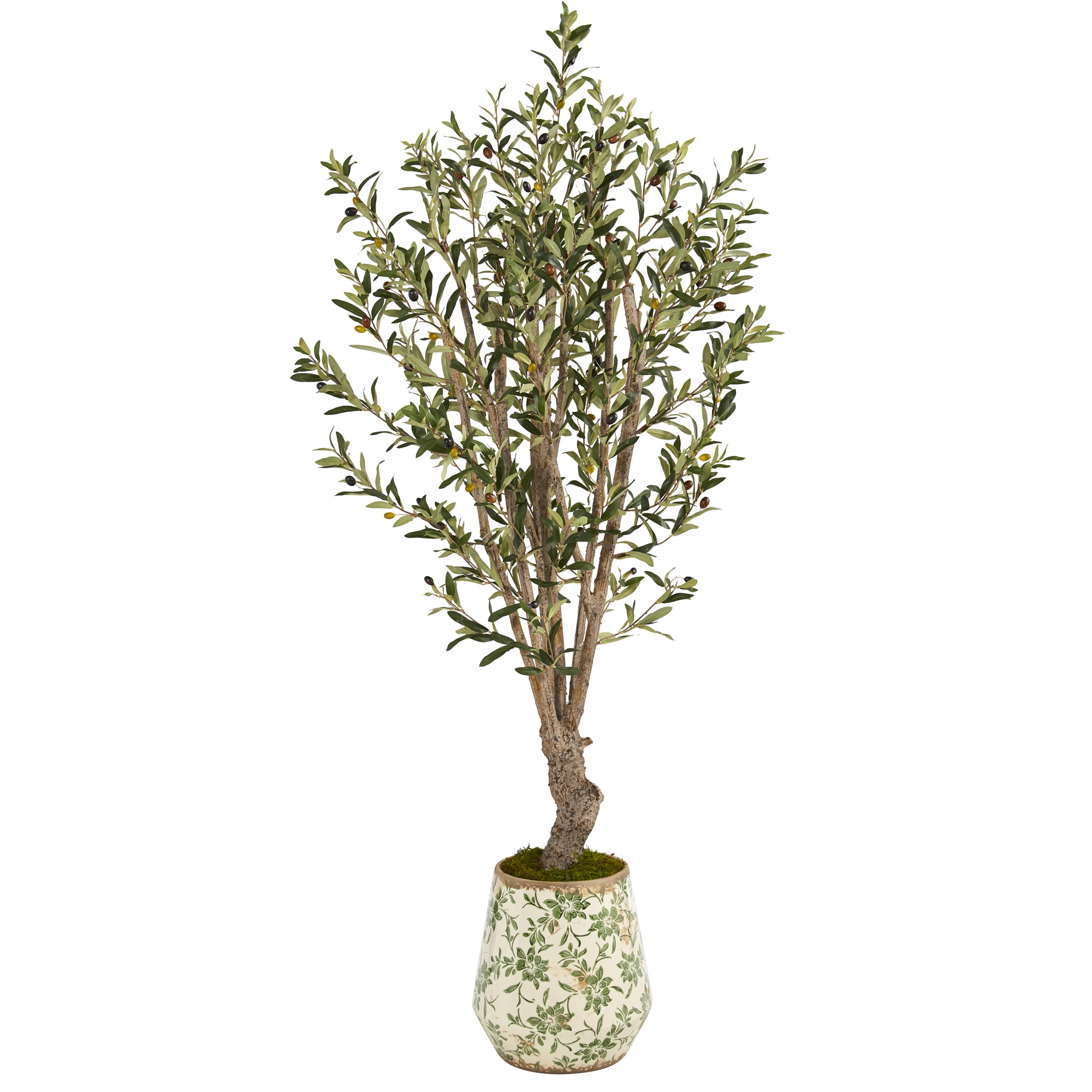 Nearly Natural T1329 62-Inches Green Indoor Floor Silk Artificial tree