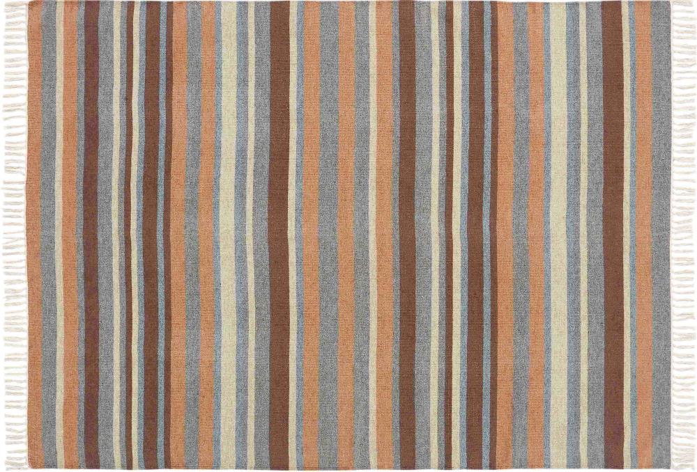 Orange Stripes Indoor Door Mat - Colorful Sisal Rug