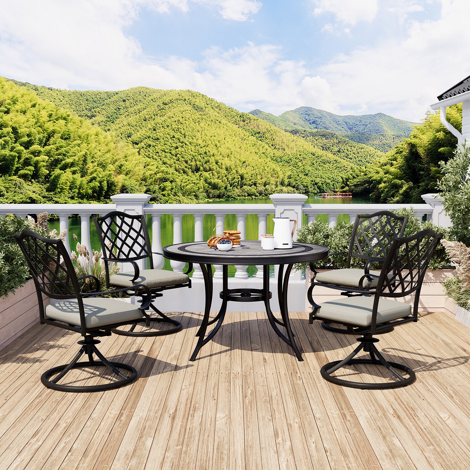 Clihome IVY204-12-CL Patio-Dining-Sets - View #3