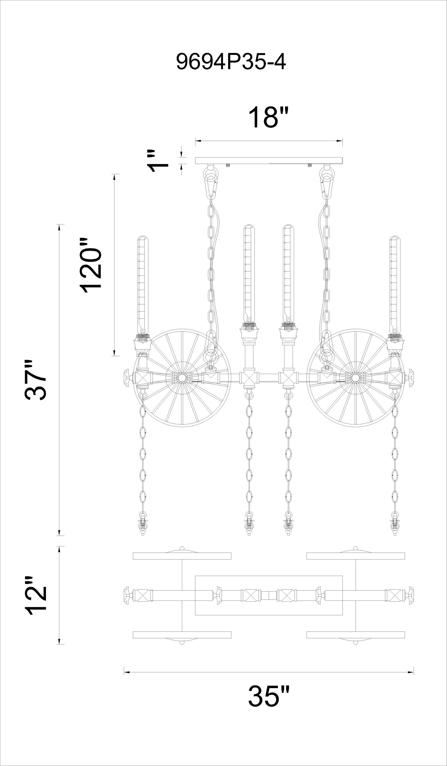 CWI Lighting 9694P35-4-187 b090015 - View #2