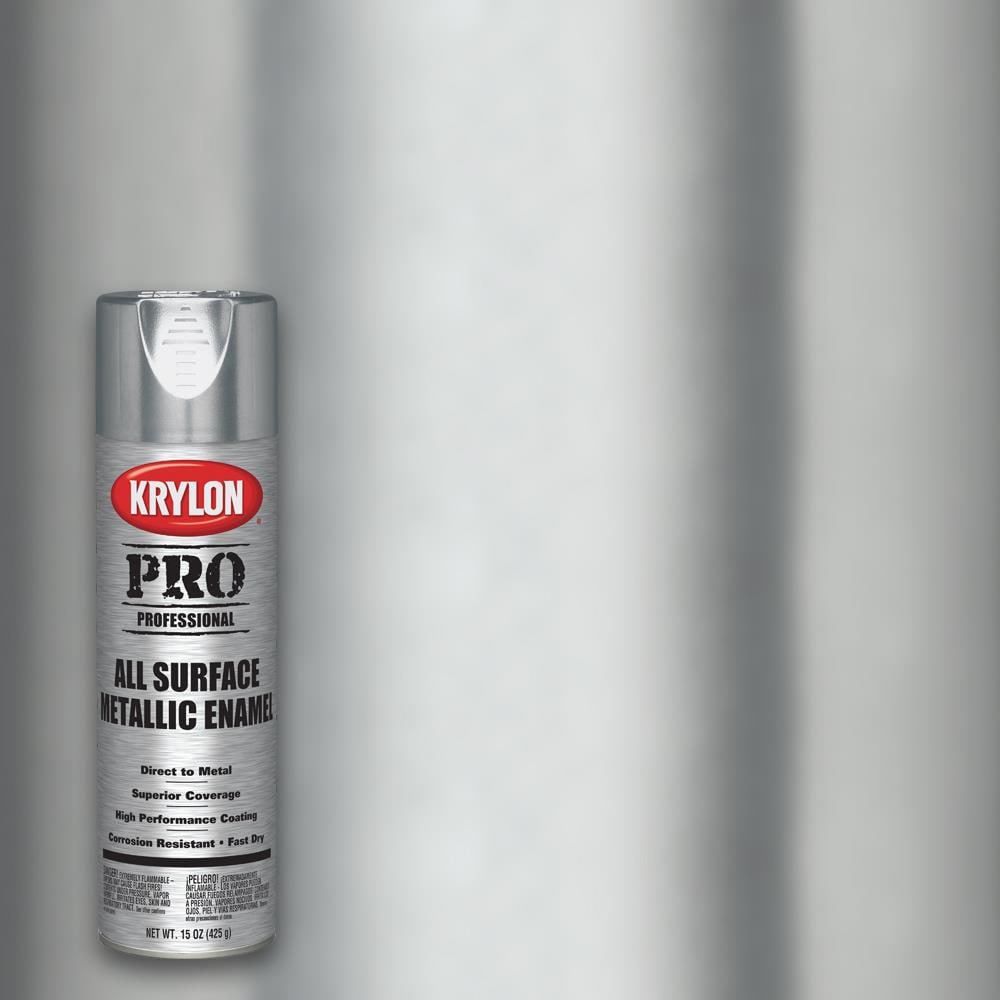 Krylon - Metallic Spray Paint: Stainless Steel, Flat, 16 oz - 62641360 -  MSC Industrial Supply