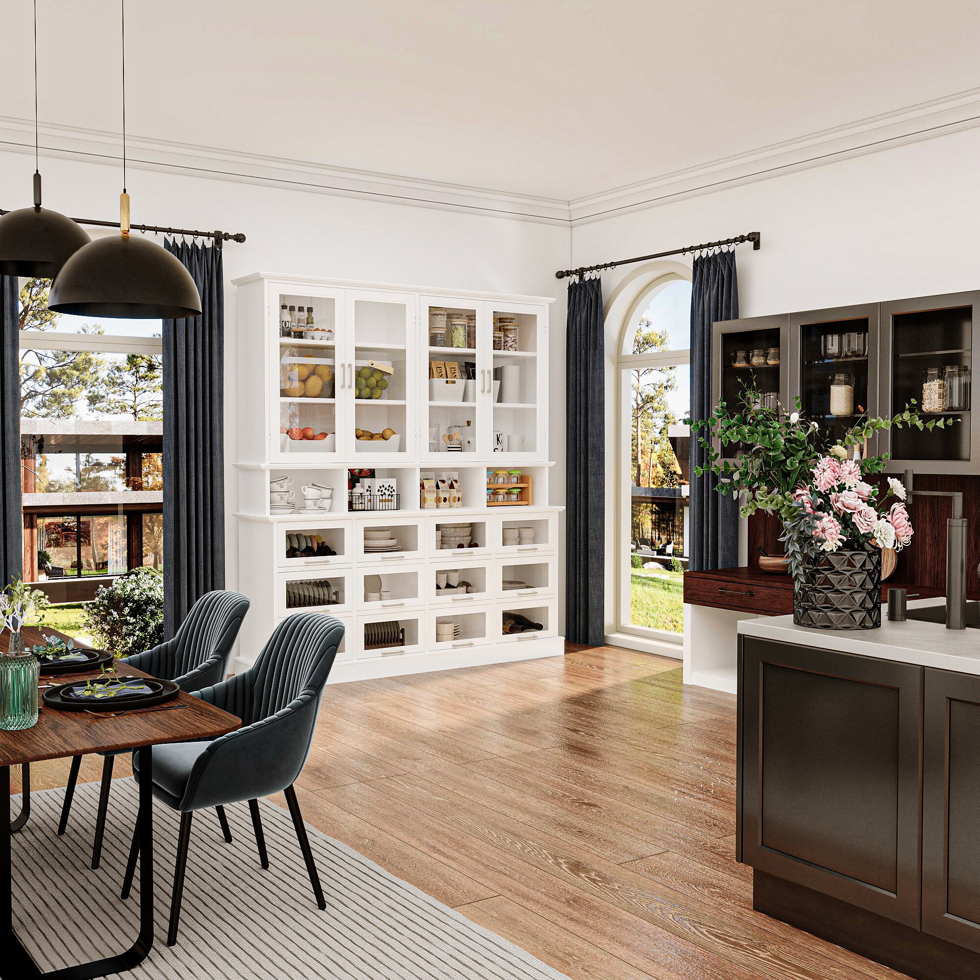 Homsee V-KF390131-01-AB Dining-Kitchen-Storarge - View #2