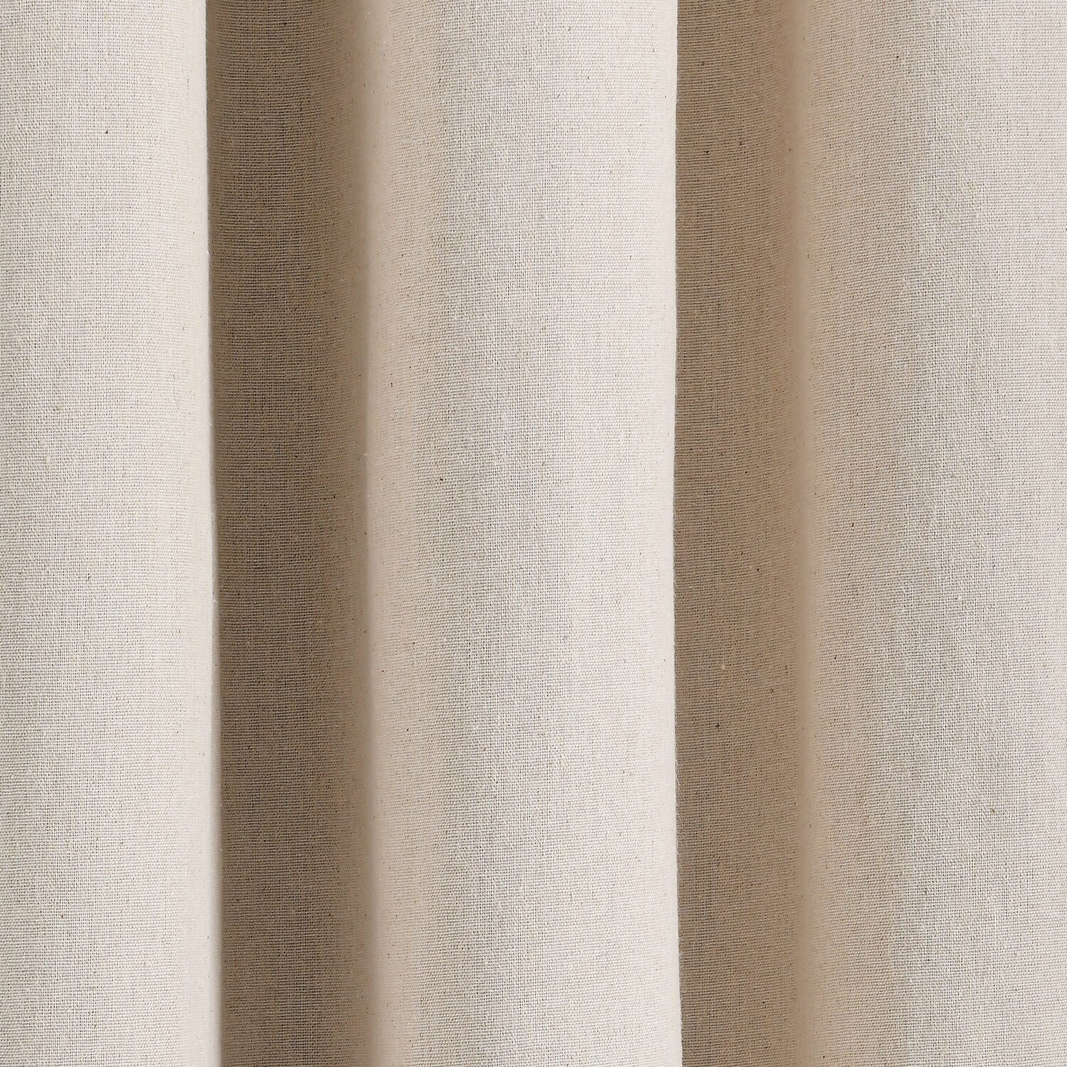 Dark Linen Grommet Blackout Cotton Blend Curtain Panel