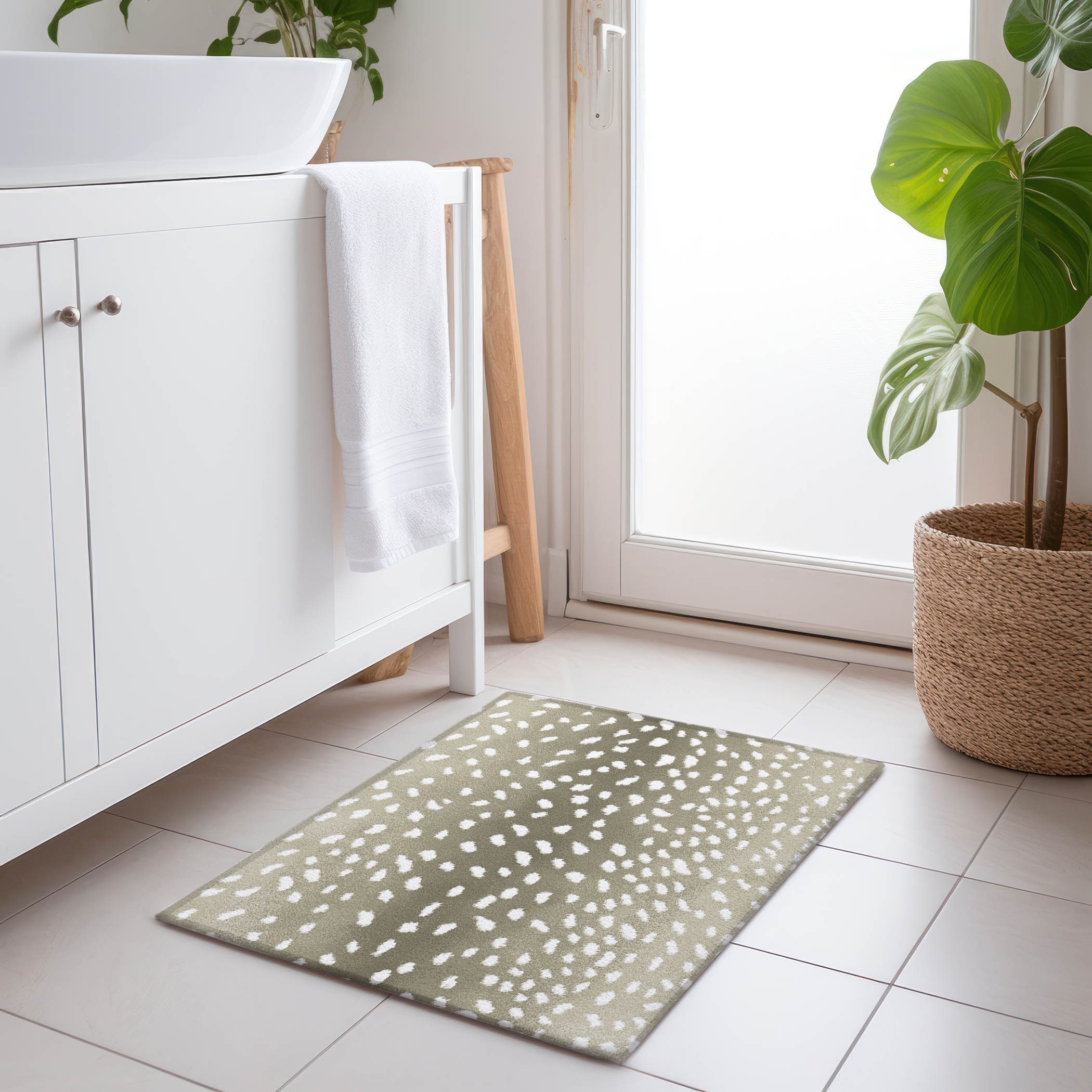 Addison Rugs AMF44FA20X30 Mayfield AMF44FA 2 x 3 (ft) Loomed Polyester Fawn Rectangular Indoor Abstract Machine washable Area rug
