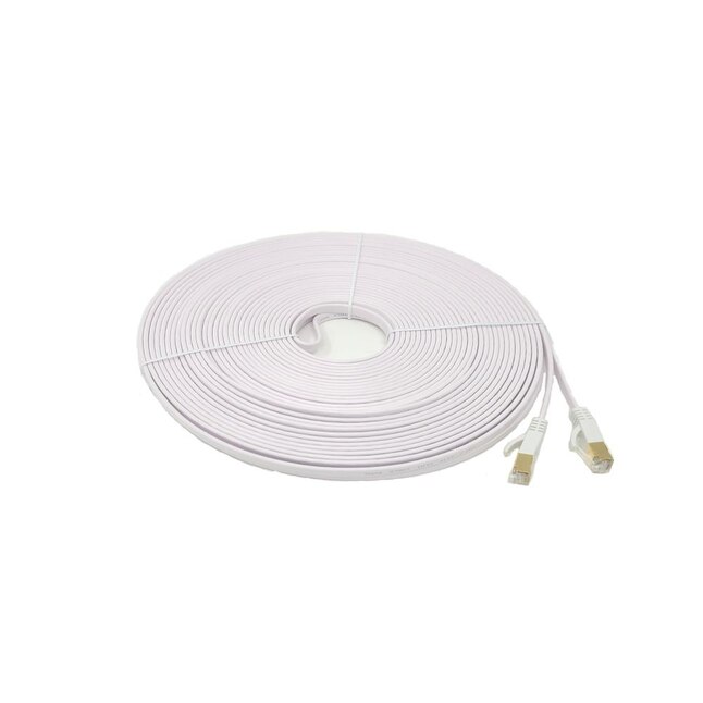 Lief Allerlei soorten Kardinaal Micro Connectors 50-ft Cat 7 White Ethernet Cable in the Ethernet Cables  department at Lowes.com