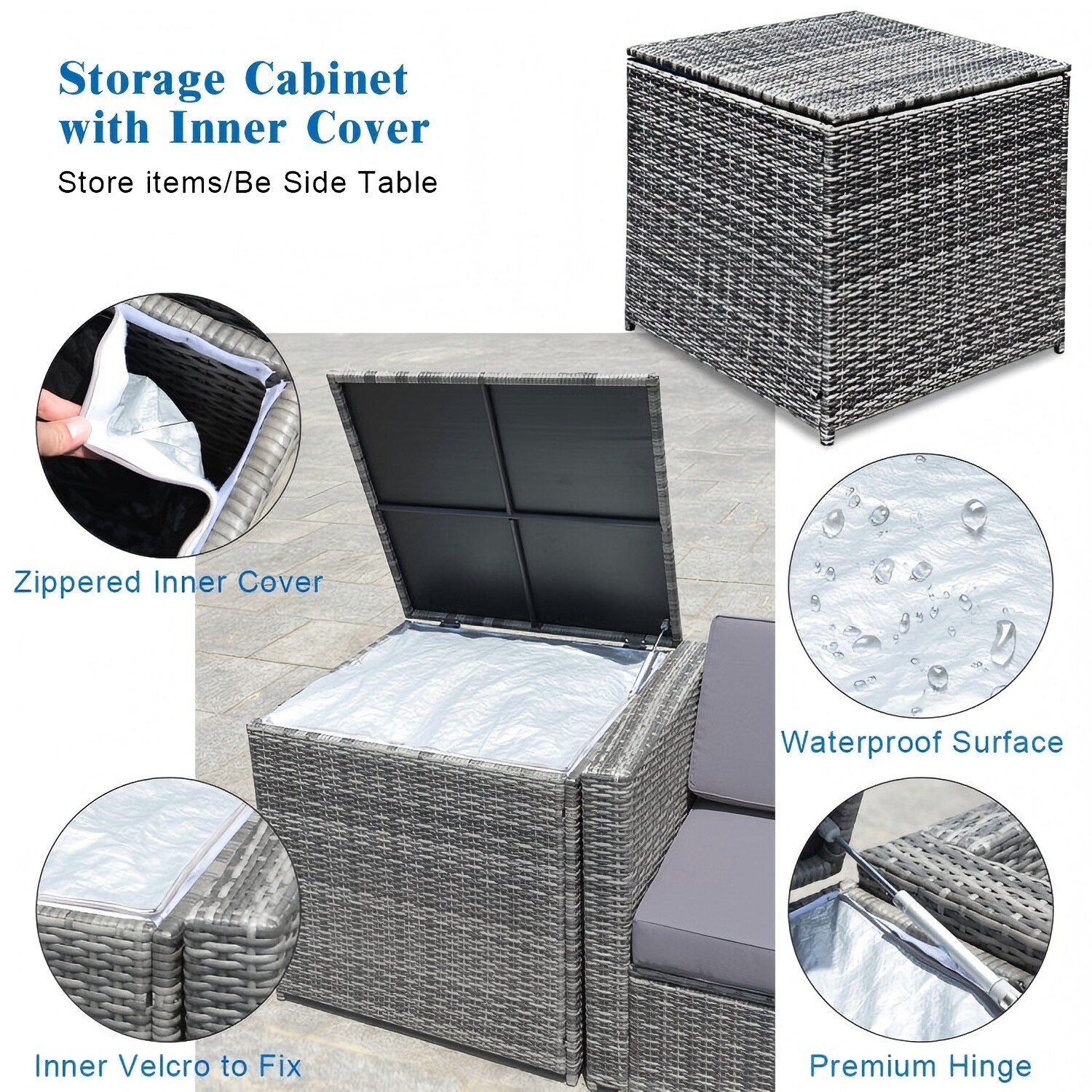 Forclover HBV-HW657RE Patio-Sofas-Daybeds - View #7