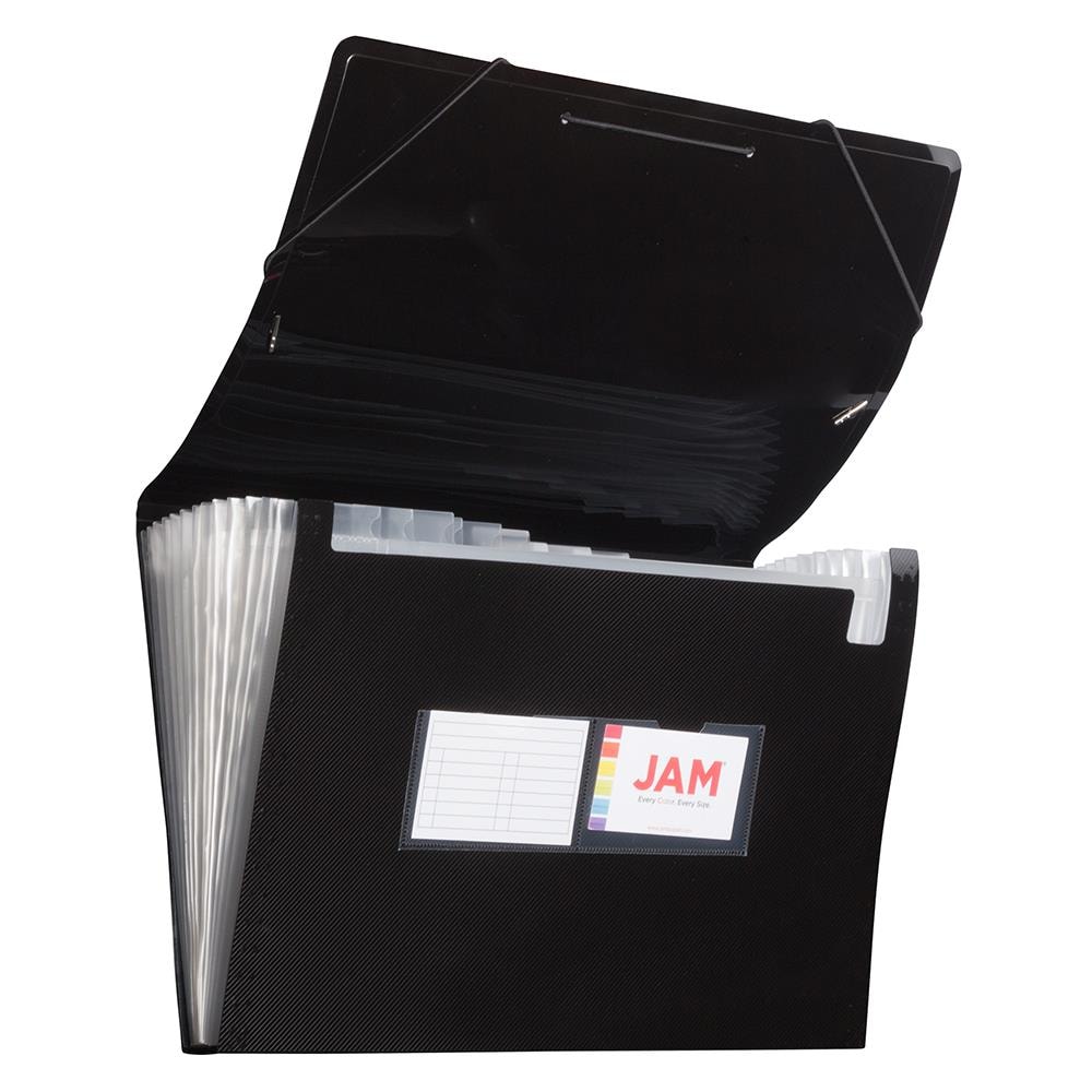 JAM Plastic Sleeves, Legal Size, 9 x 14 1/2, Assorted, 12 Page Protectors  per Pack