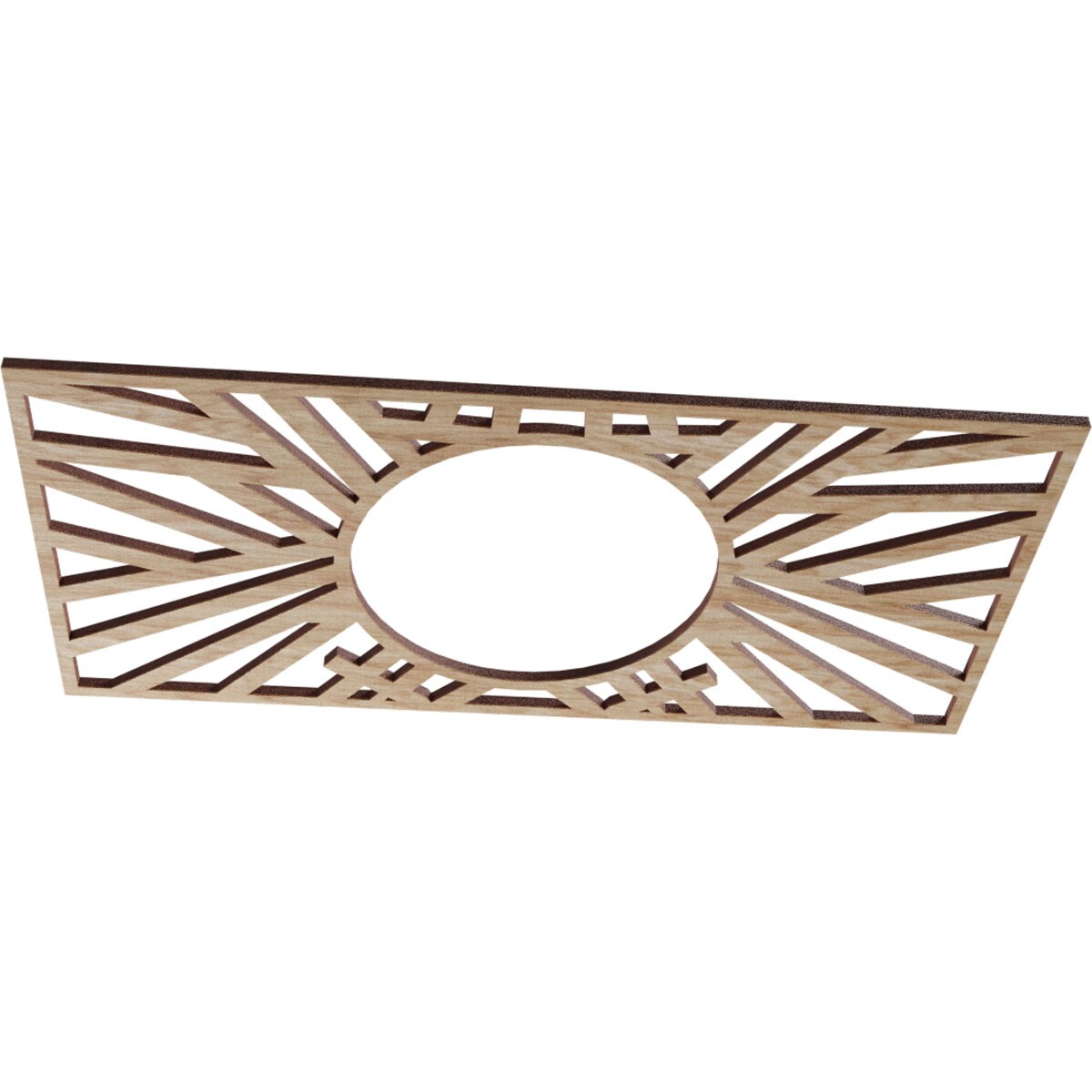 Ekena Millwork CMWP18X09X0375HORO Ceiling-Medallions - View #2