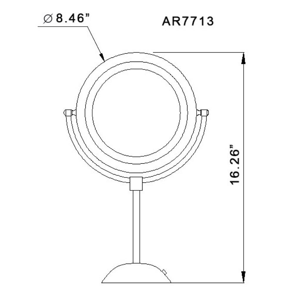 Nameeks NMKS AR7713-CR-3X Makeup-Mirrors - View #4