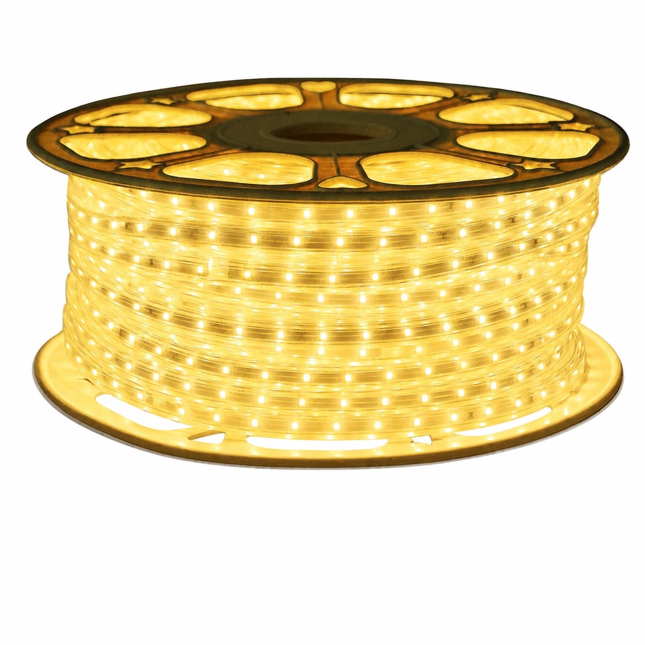 Aoibox  150FT Flat Outdoor Rope Lights Waterproof 110V Cool White LED Cuttable for Deck Patio and Stairs Yard