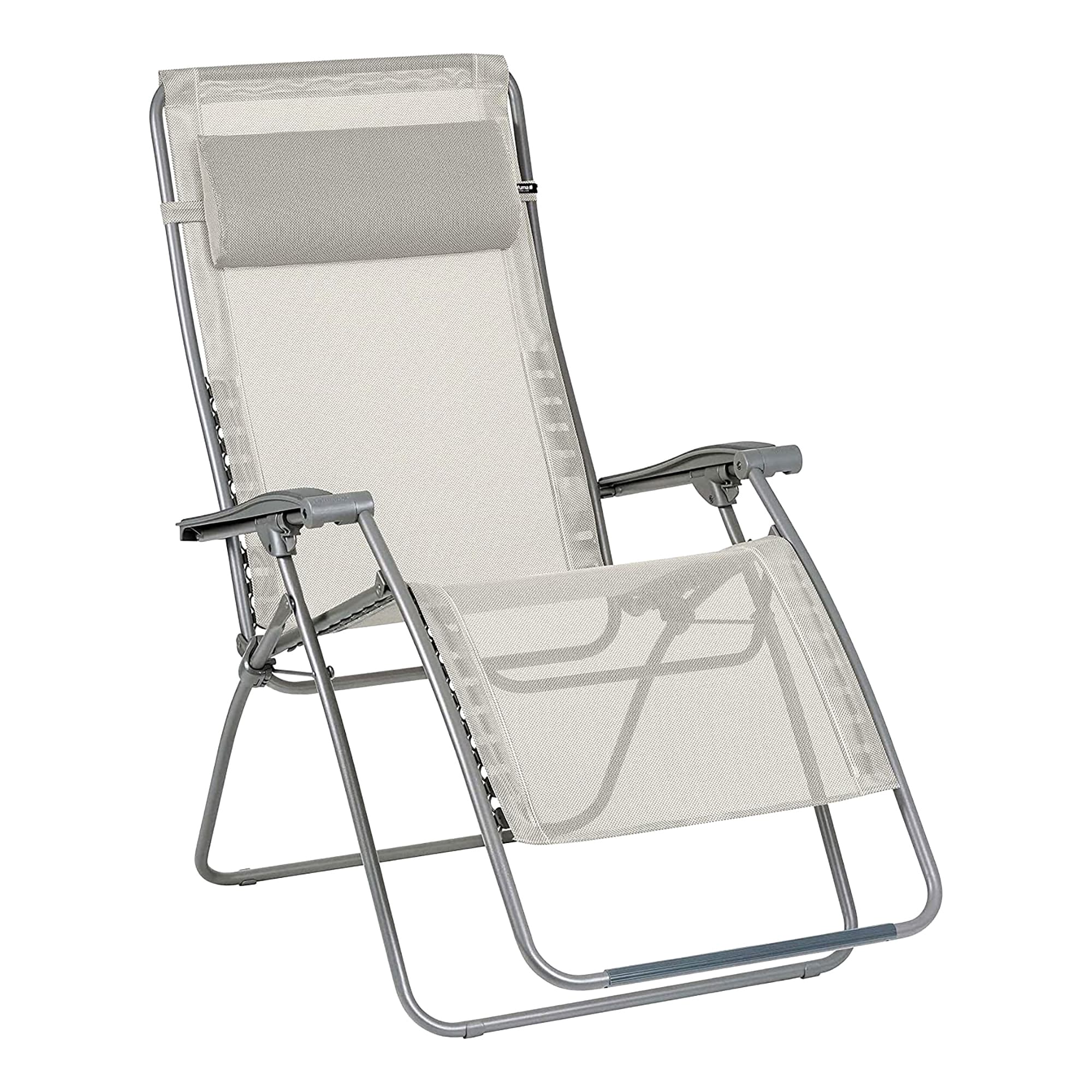 Lafuma 269205 Polyester Gray Folding Beach lounger Adjustable and
