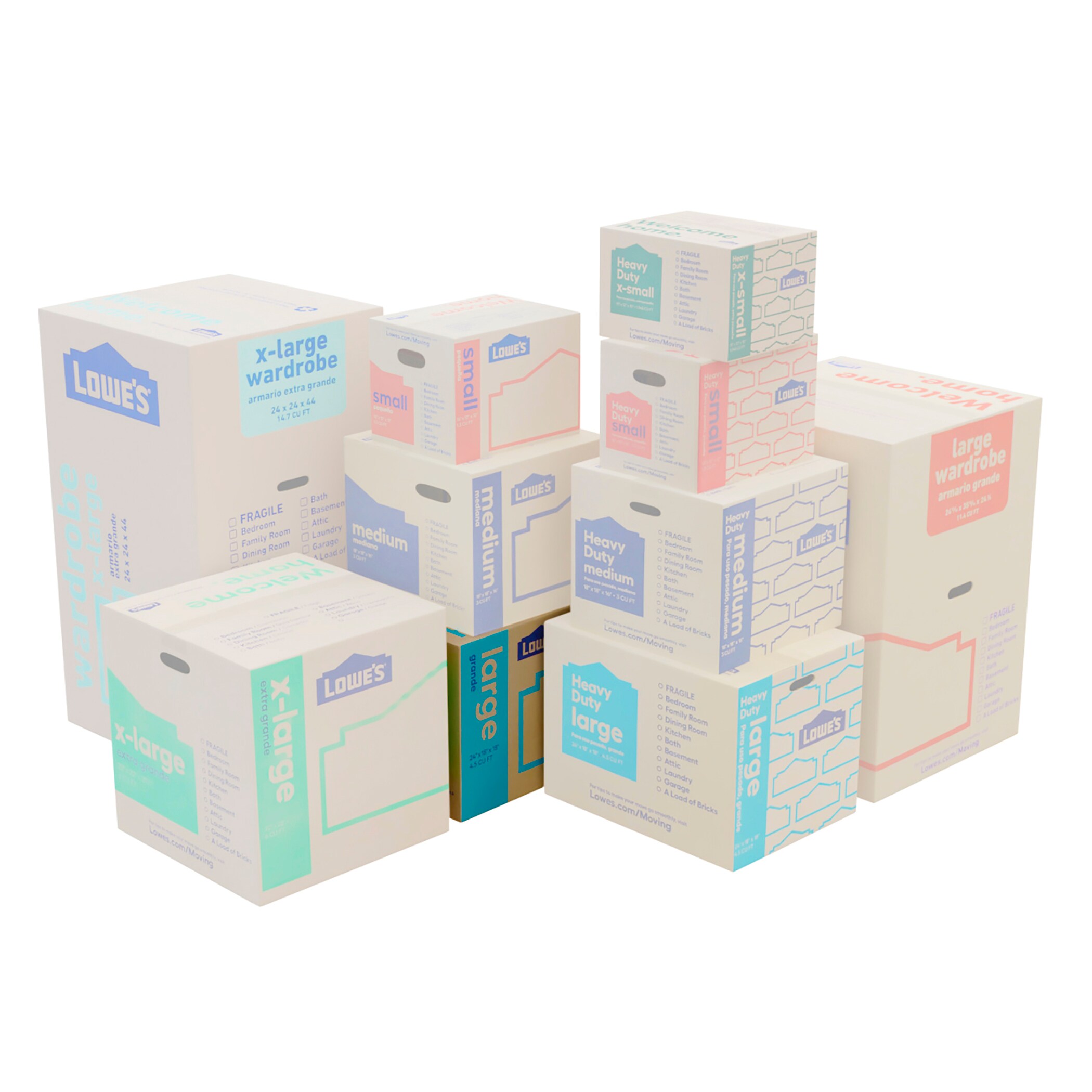 Lowe's 24-Inches W x 18-Inches H x 18-Inches D Classic Large Cardboard Moving Box with Handle Holes