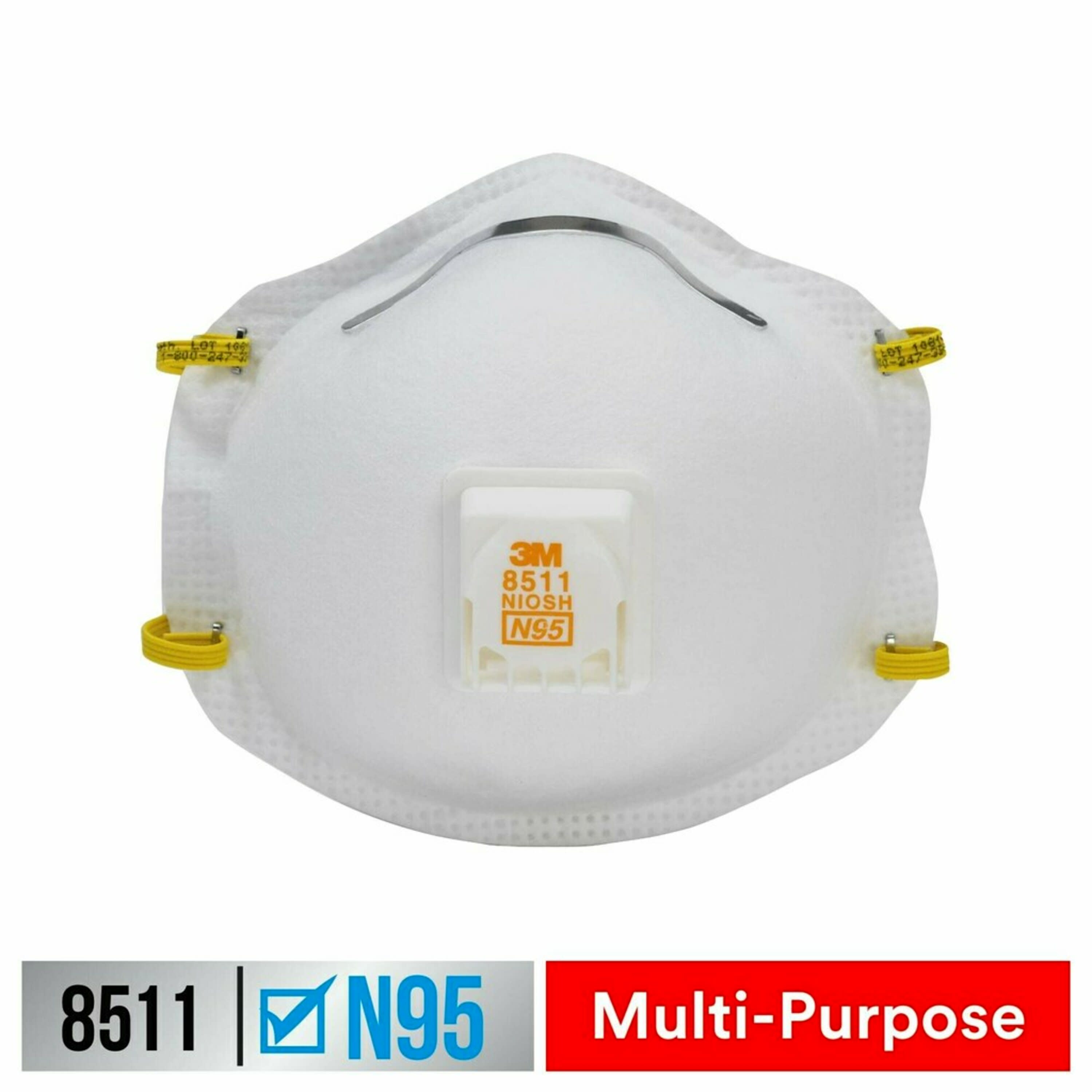 3M 10-Pack White Disposable N95 Sanding and Fiberglass Safety Mask