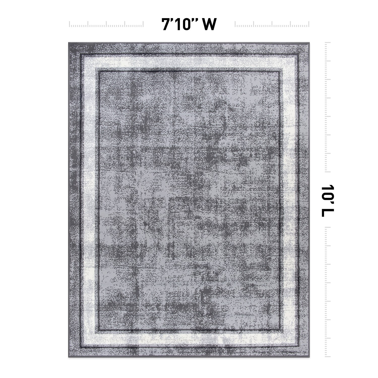 World Rug Gallery 3007GRAY8X10 rugs - View #2