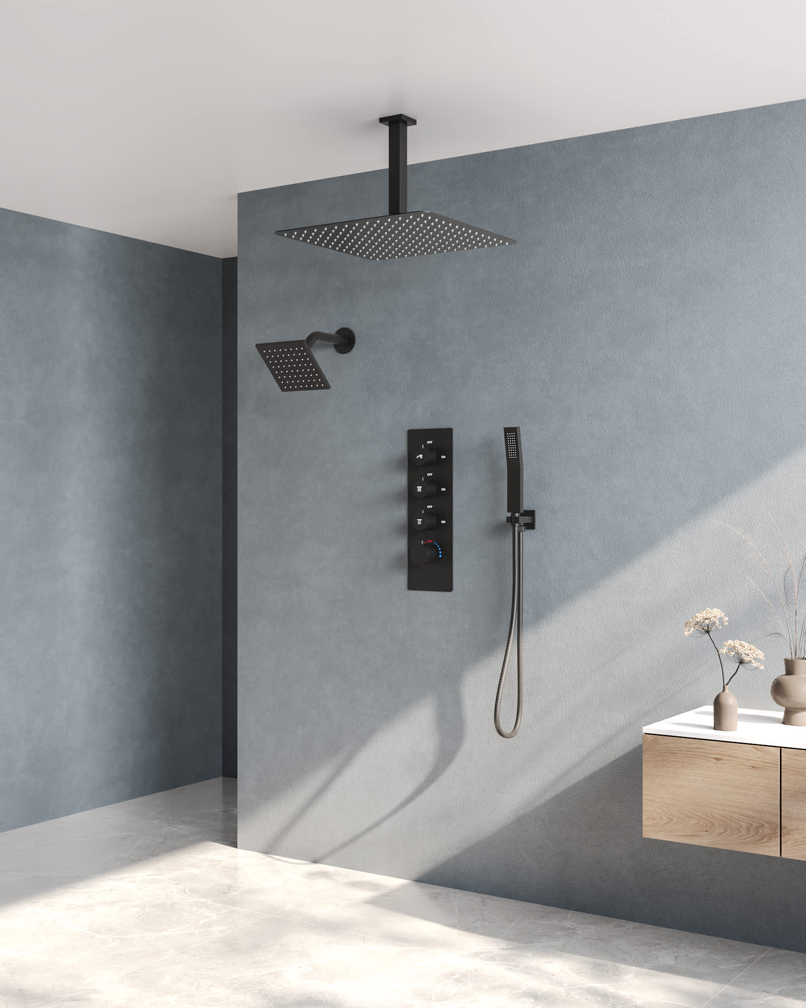 EVERSTEIN SFS-1061-BK16 Tub-Shower-Faucets - View #12