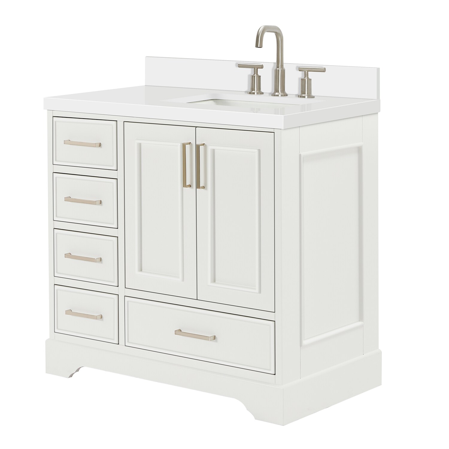 ARIEL M037SRWQRVOWHT Bath-Vanity-Combo - View #3