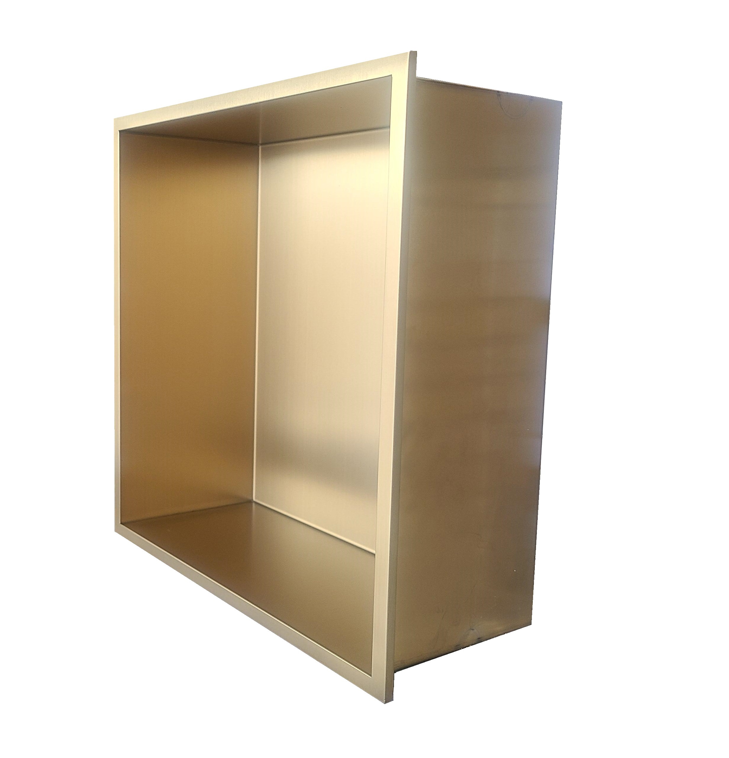 AlinO 12x12-inch Matte Gold Stainless Steel Shower Niche in the Shower  Shelves & Accessories department at