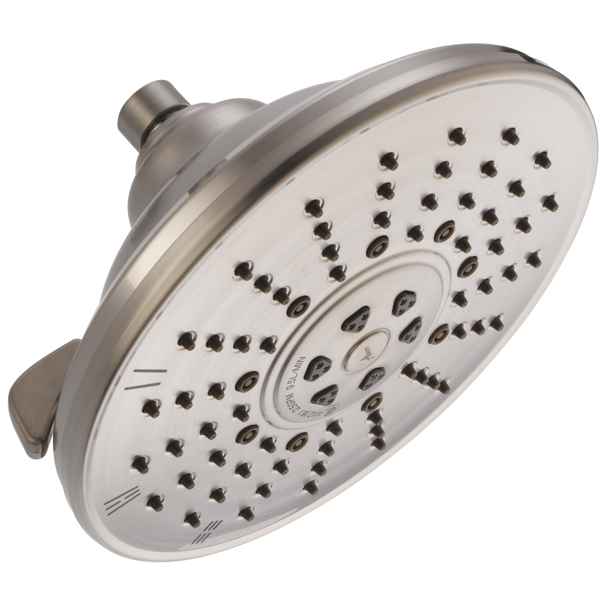 Delta 52680-SS Universal Showering Components 3.0 -Spray Stainless 8.16-in Round Fixed High Pressure Rain Shower Head 2.5 GPM