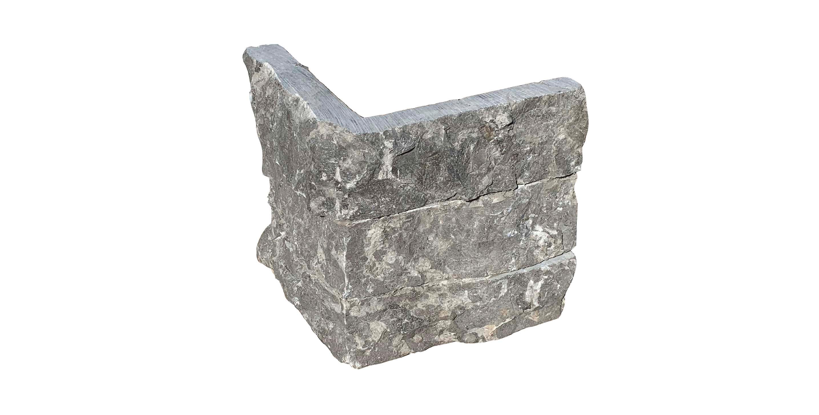 Natural Stone Veneer L53-6C-SS-OG 6-in x Set of 50 LNFT-Stacked Stone-Oyster Gray-6inCorner 50 Linear feet Oyster Gray Stone veneer