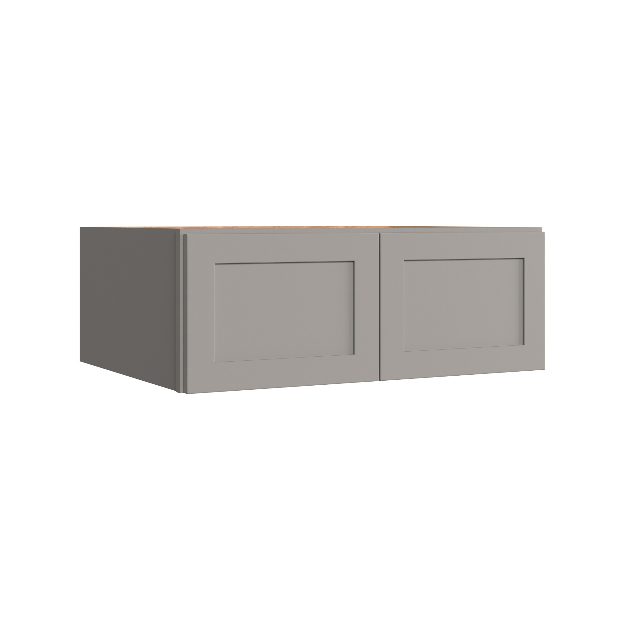 KraftMaid Momentum WR3312G81 Deveron 33-in W x 12-in H x 24-in D Pebble Grey Wall Fully assembled Plywood Cabinet (Recessed Panel Shaker)