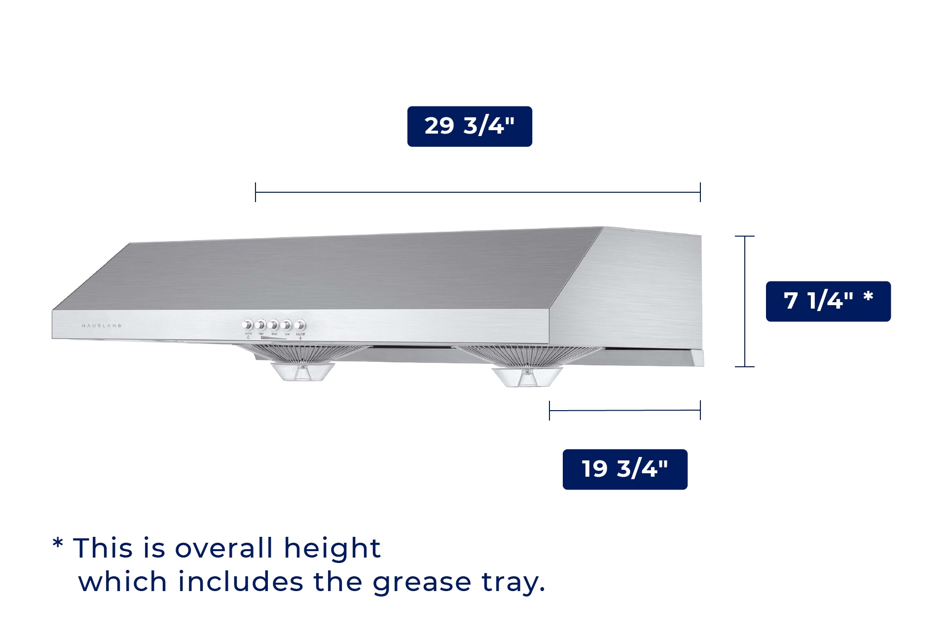Hauslane UC-C100SS-30 Undercabinet-Range-Hoods - View #13
