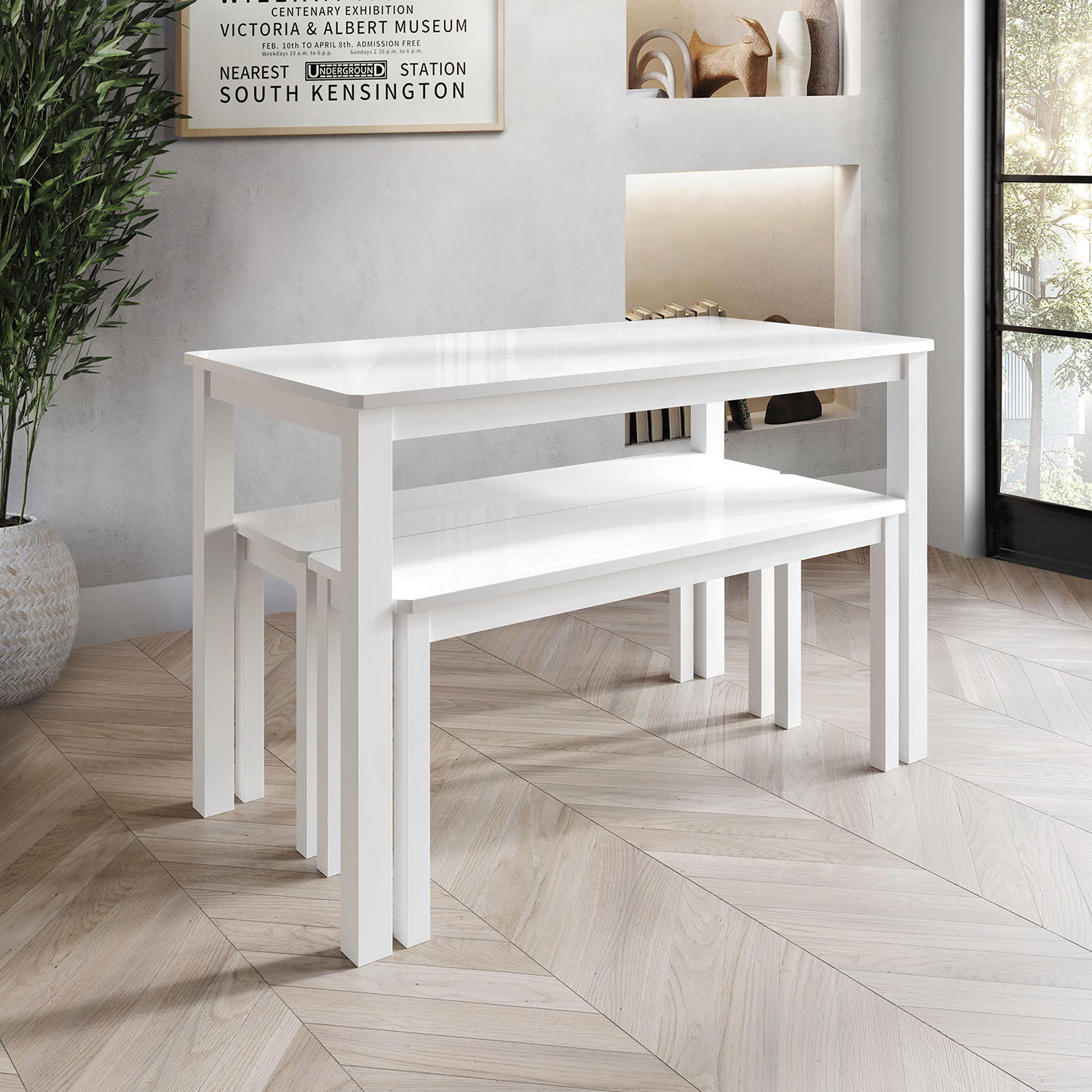ChaletPosh C3024T45-WT-3X Dining-Sets - View #2