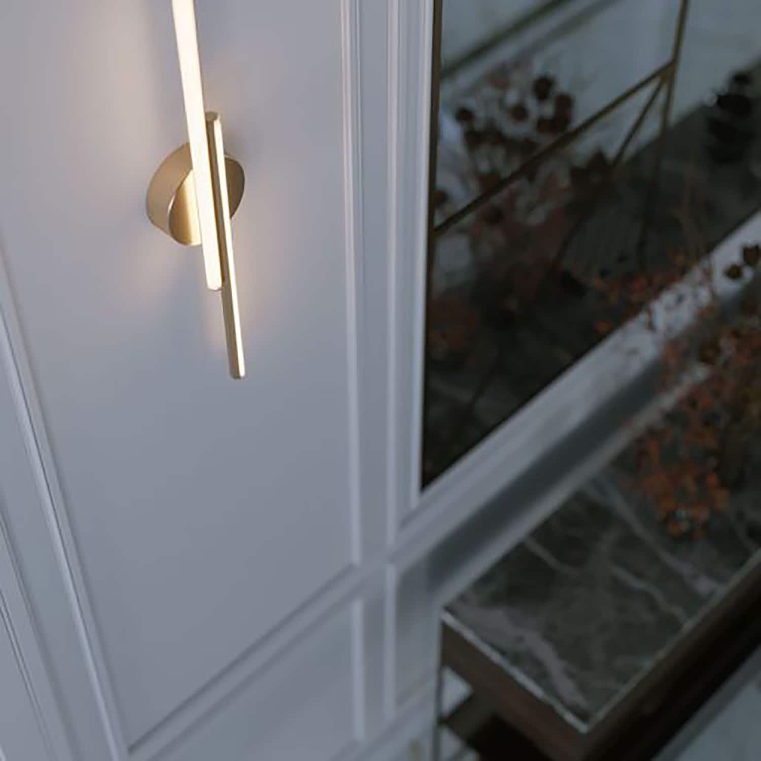 Ella 24'' Satin Brass LED Dimmable Vanity Light