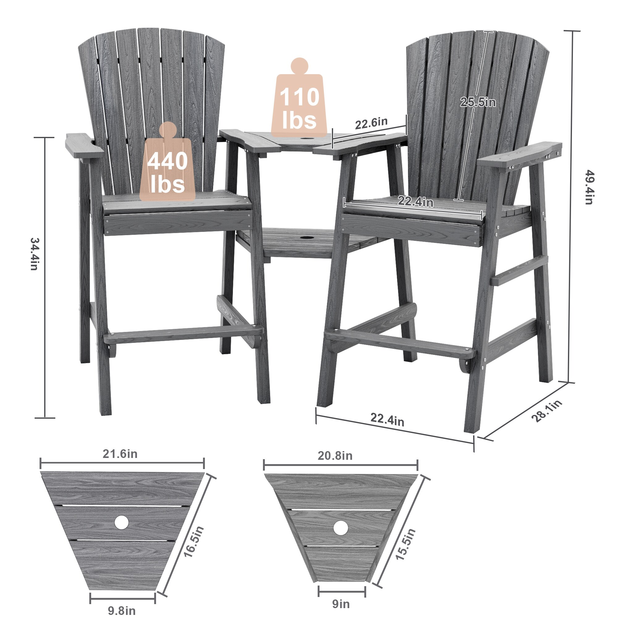 PamaPic HPE-XDY-2-ML1 Patio-Chairs - View #7
