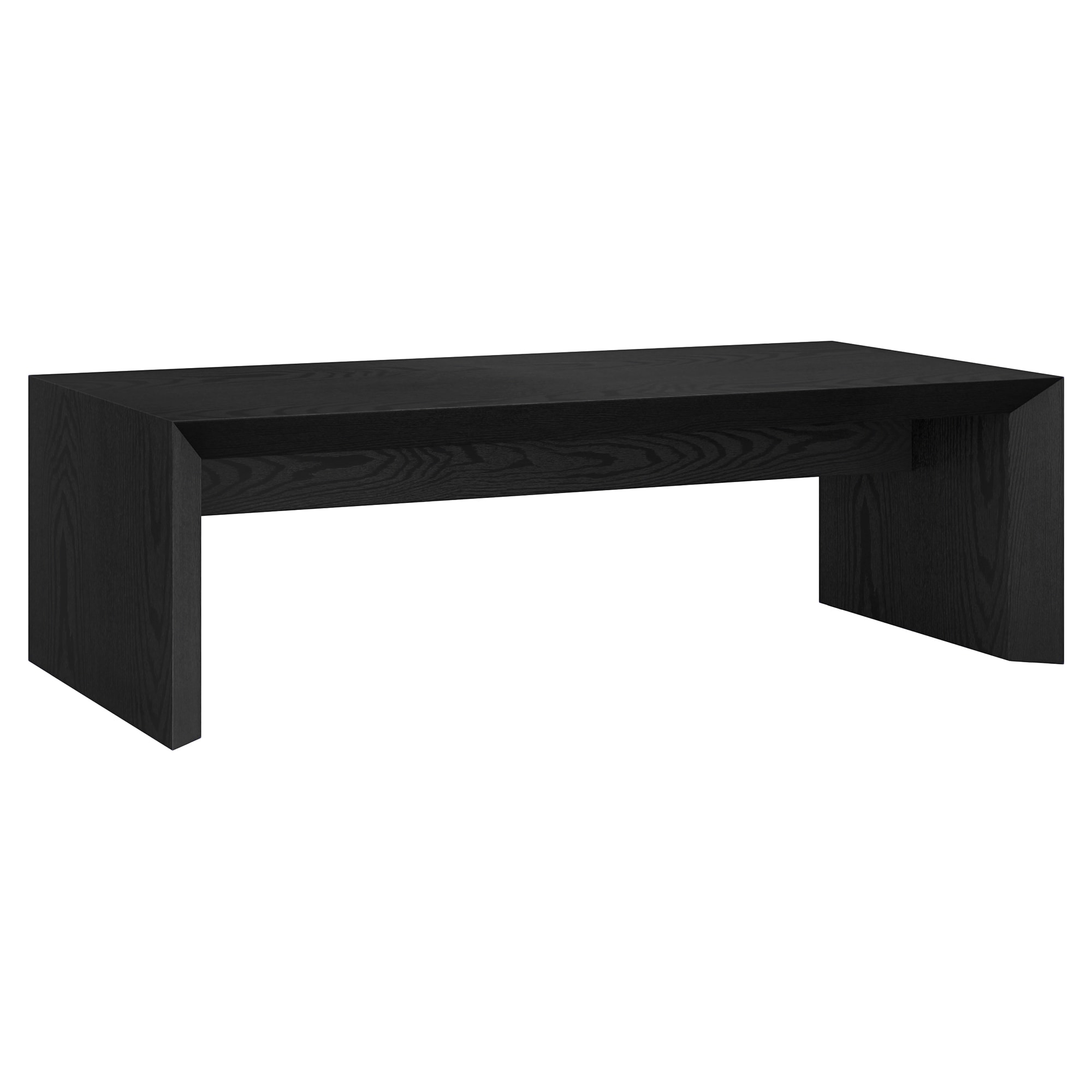 Hailey Home CT2059 Oswin Black Grain MDF Modern Coffee Table