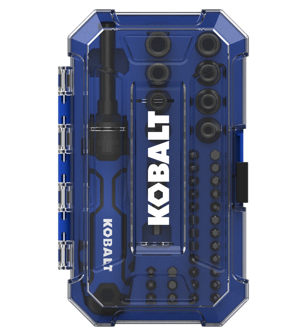 Kobalt Blue 41 -Piece 3-1/2-in Ratcheting Multi-Bit Replaced Screwdriver Set