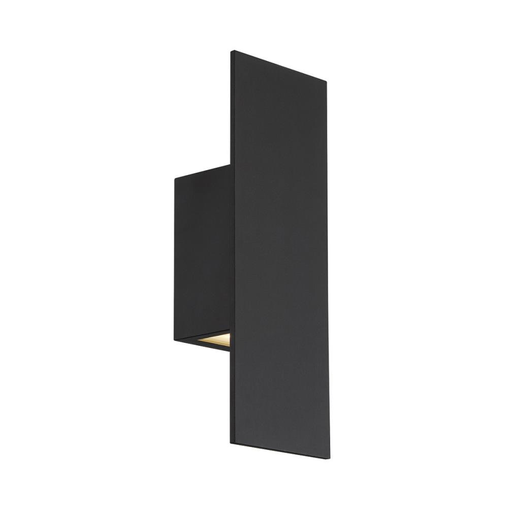 dweLED WS-W54614-BK Icon 1 -Light 14-in H Matte Black Hardwired Integrated LED Outdoor Wall Light