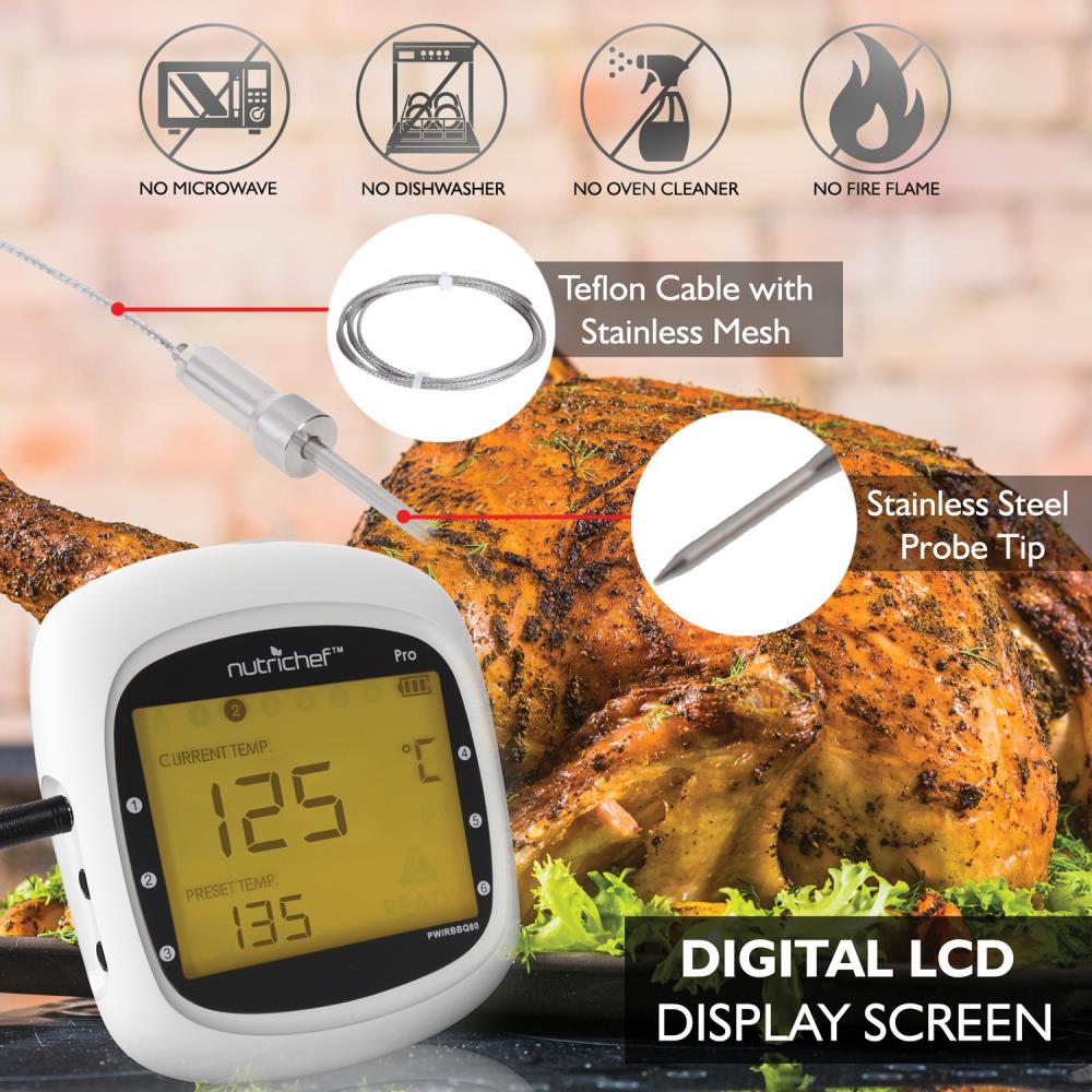 Smart BBQ Grill Thermometer — NutriChef Kitchen