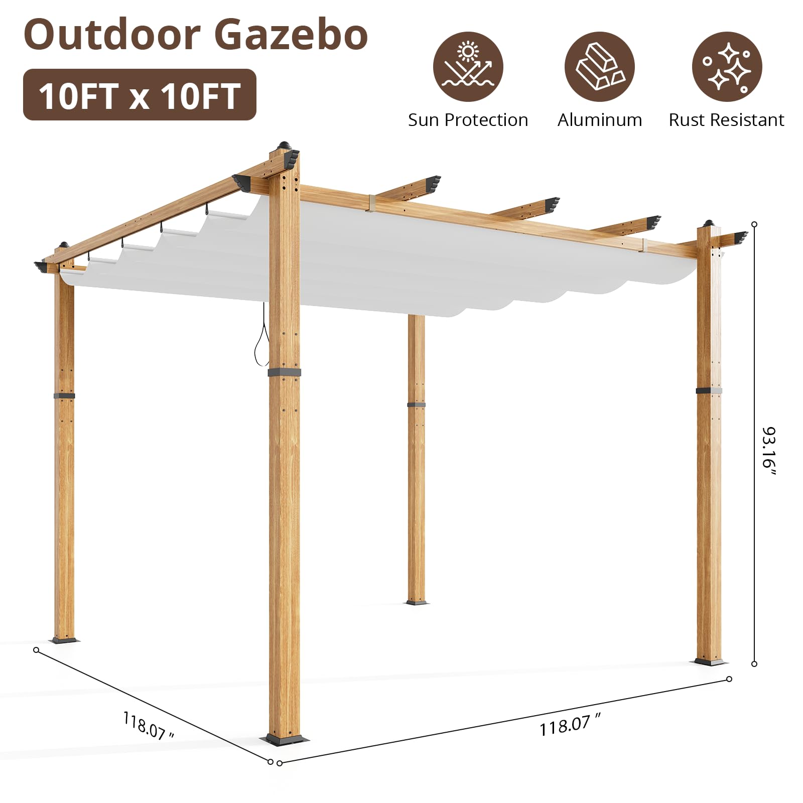 Garvee SUN-PHO-335E977X Pergolas-2 - View #4
