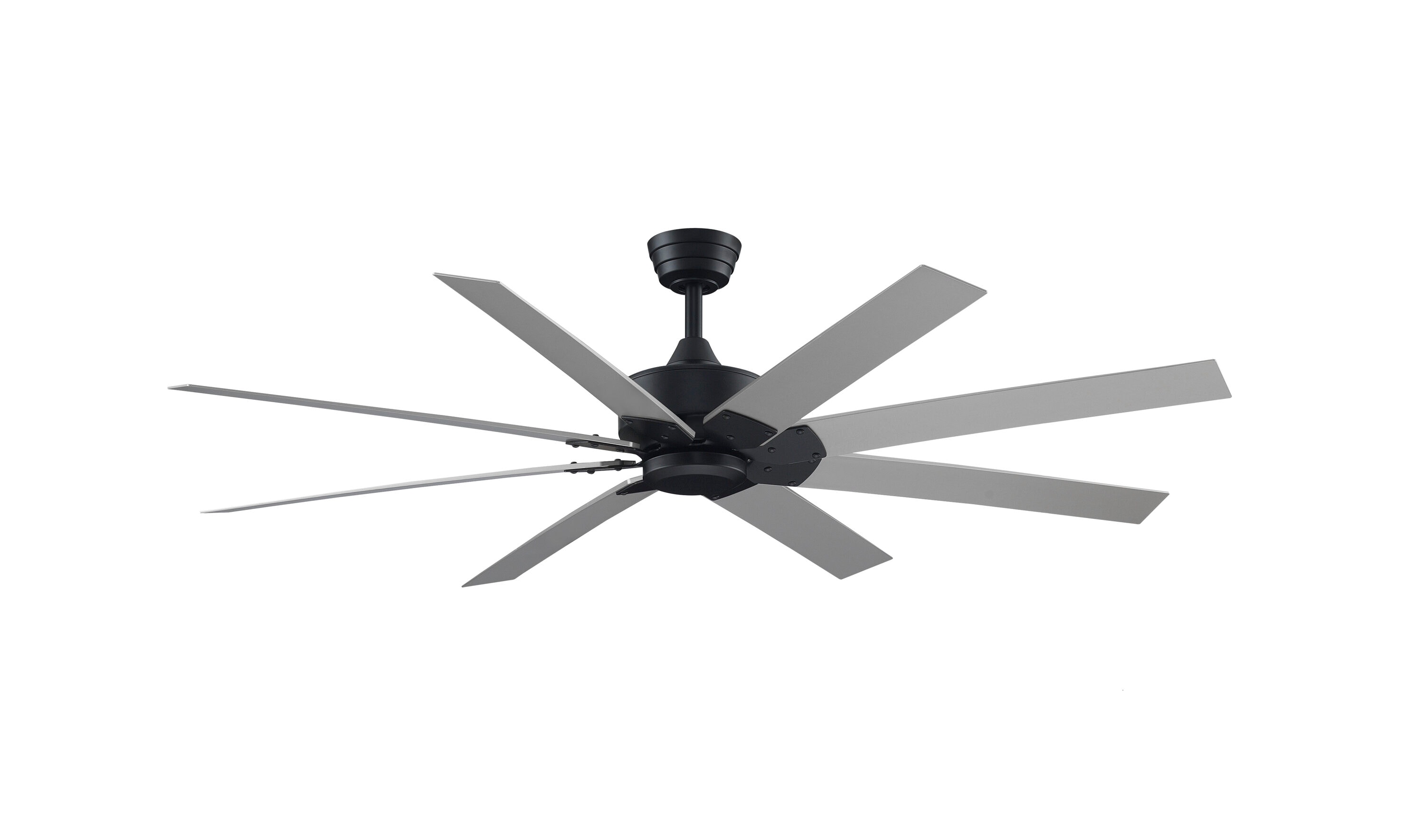 Fanimation Levon Custom 72-in Dark Bronze with Dark Walnut Blades Color-changing Integrated LED Indoor/Outdoor Smart Ceiling Fan with Light and Remote (8-Blade) FPD7912BDZ-72DWA-LK Sansujyuku sansujyuku.com