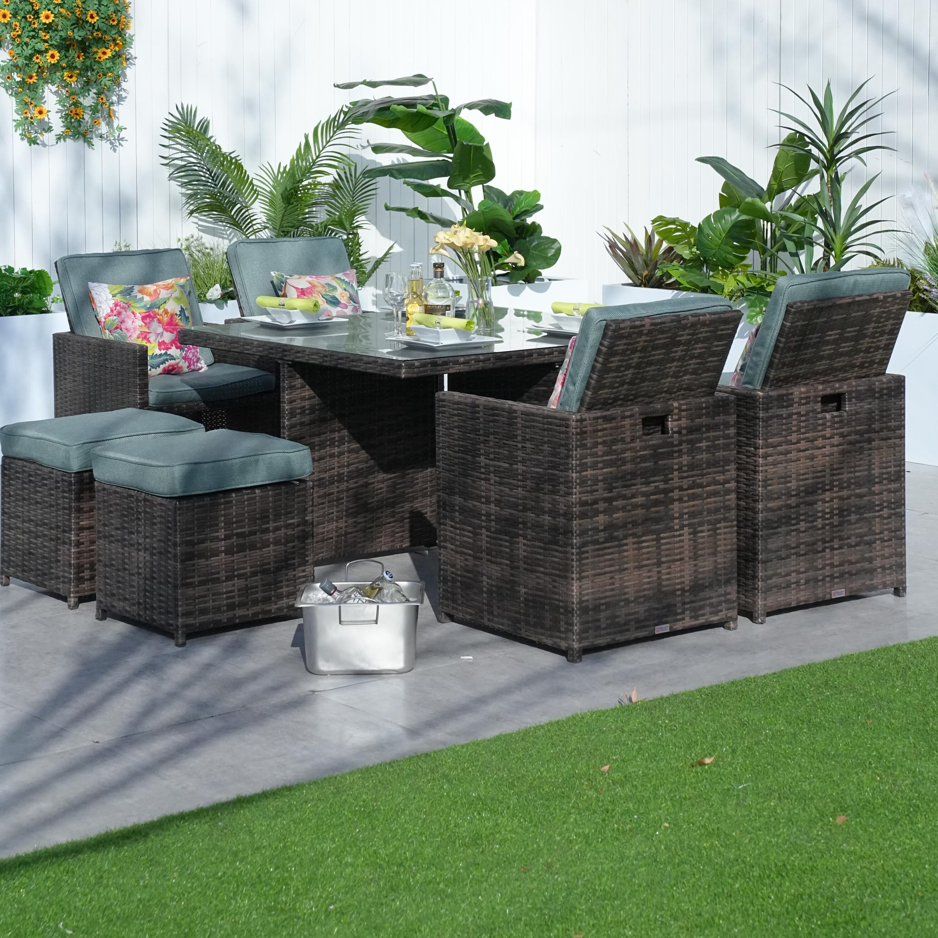Direct Wicker DWD-3234BR-CE Patio-Dining-Sets - View #4