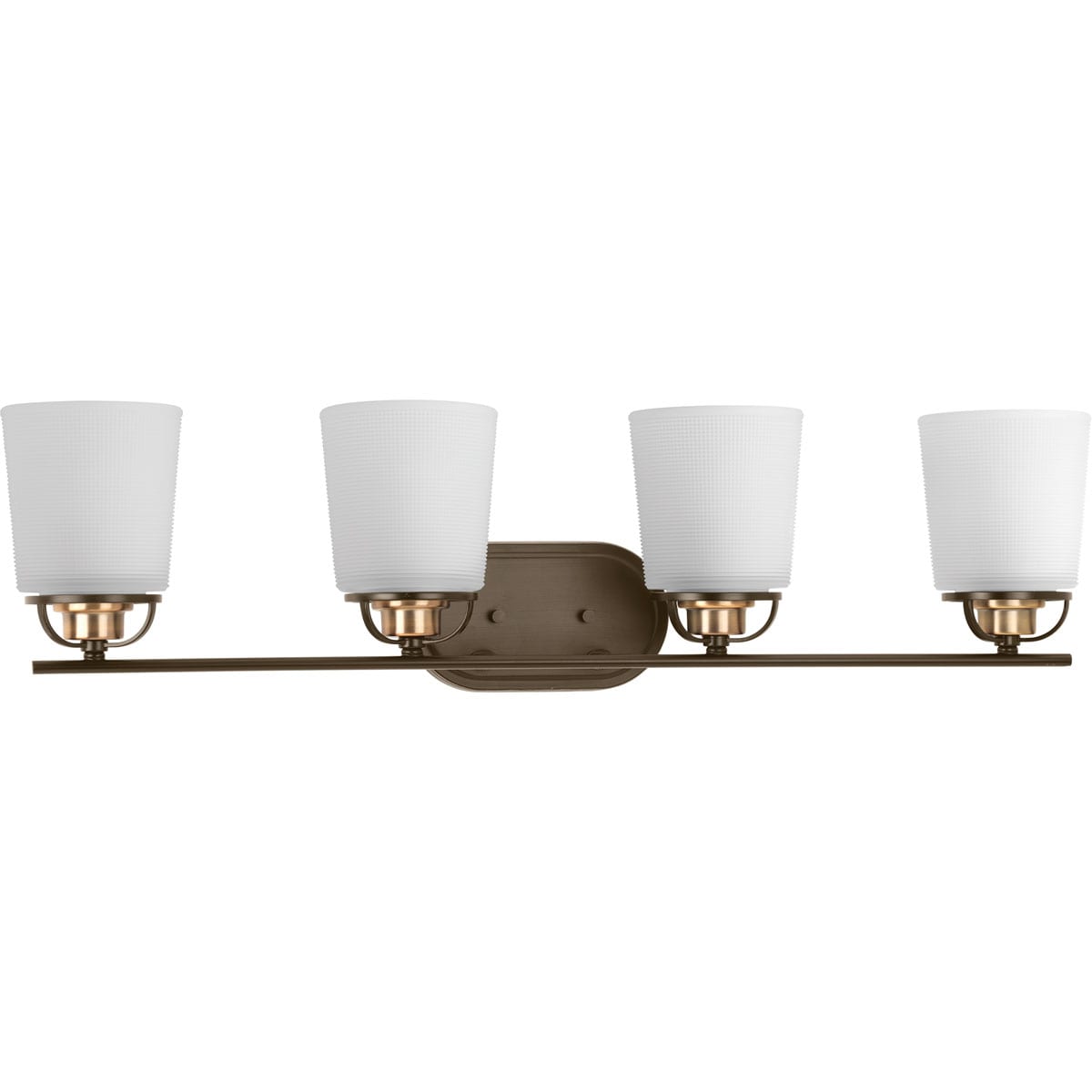 Progress Lighting P300007-020 West Village 32.25-in 4 -Light Antique Bronze Transitional Vanity light