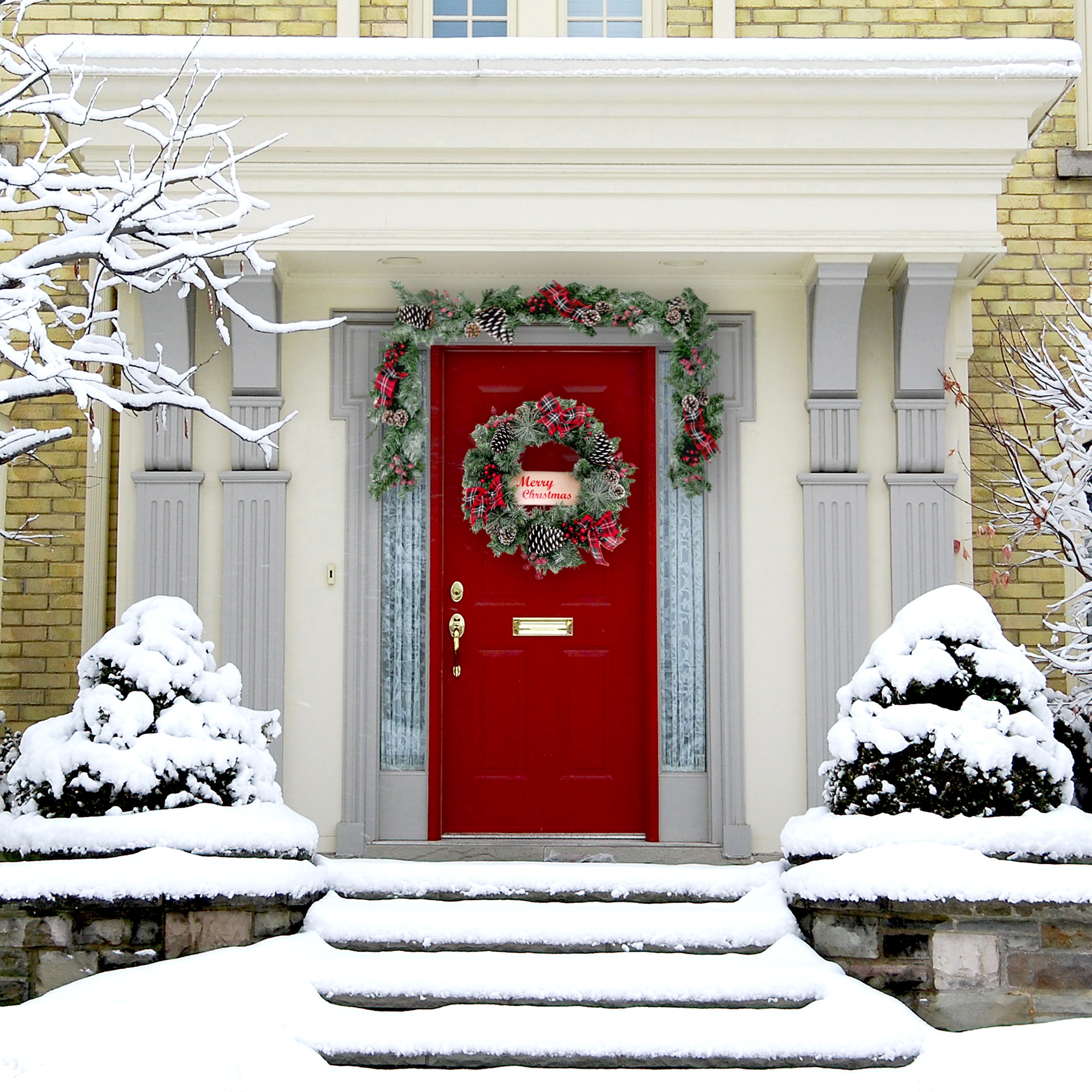 Fraser Hill Farm FF072CHGL002-0RD Artificial-Christmas-Garland - View #11