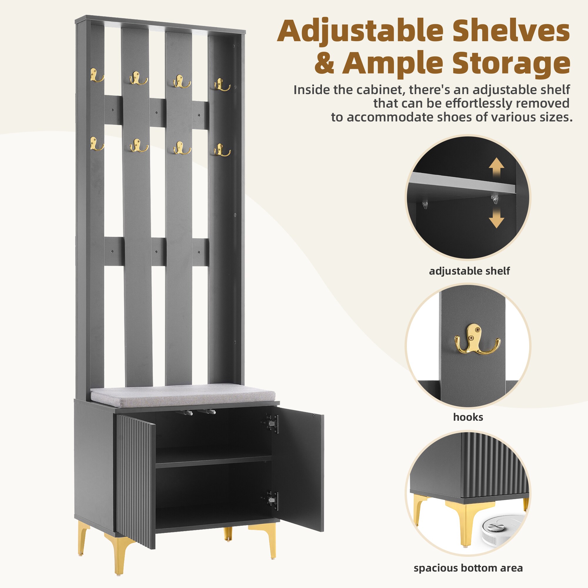 ModernLuxe N721P192814E Coatrack-Stands-Pedestals - View #2