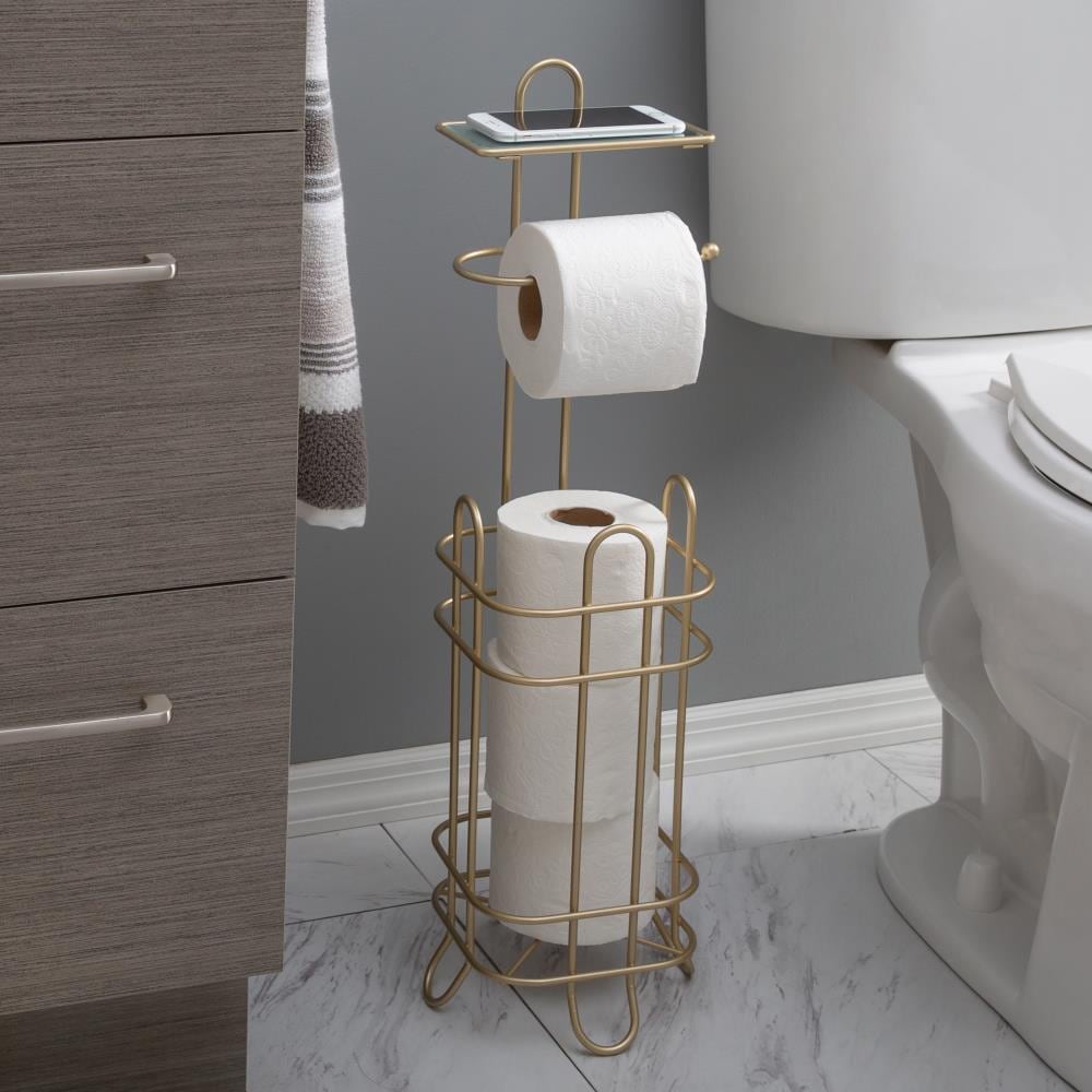 Crystal Gold Chrome Bathroom Toilet Paper Holder Wall Mount Tissue