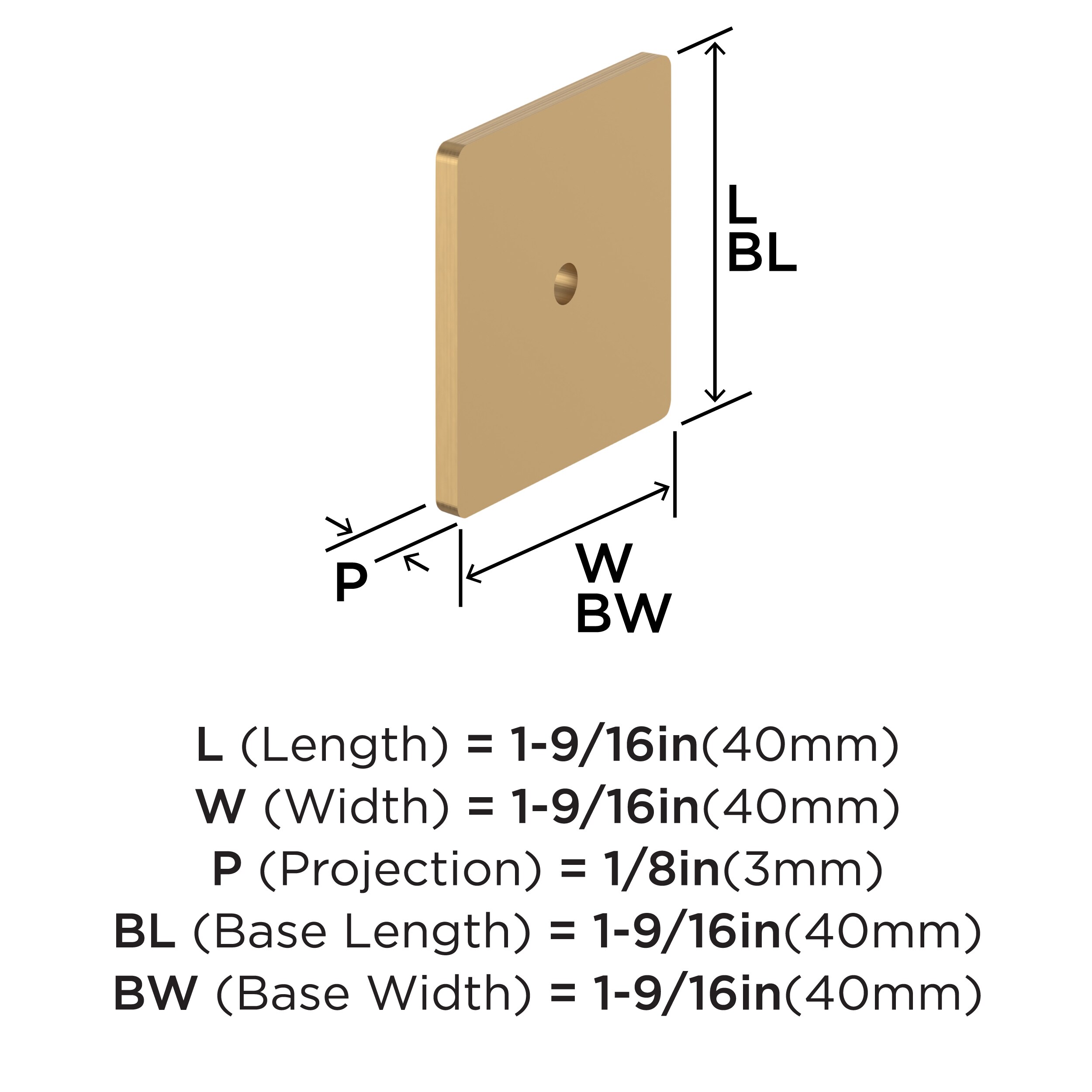 Amerock BP37600CZ backplates - View #4
