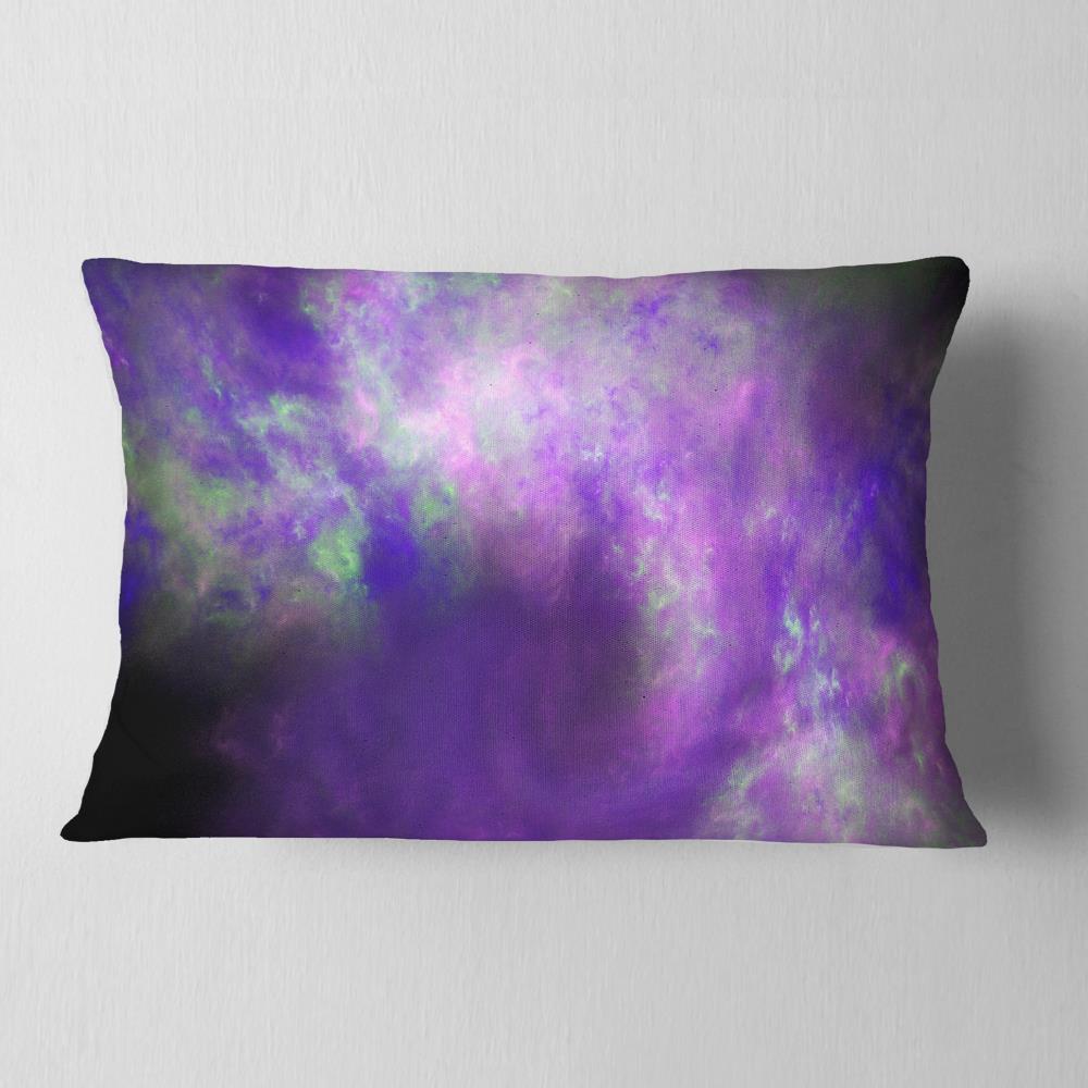 Designart CU16182-12-20 12-in x 20-in Purple Indoor Decorative Pillow