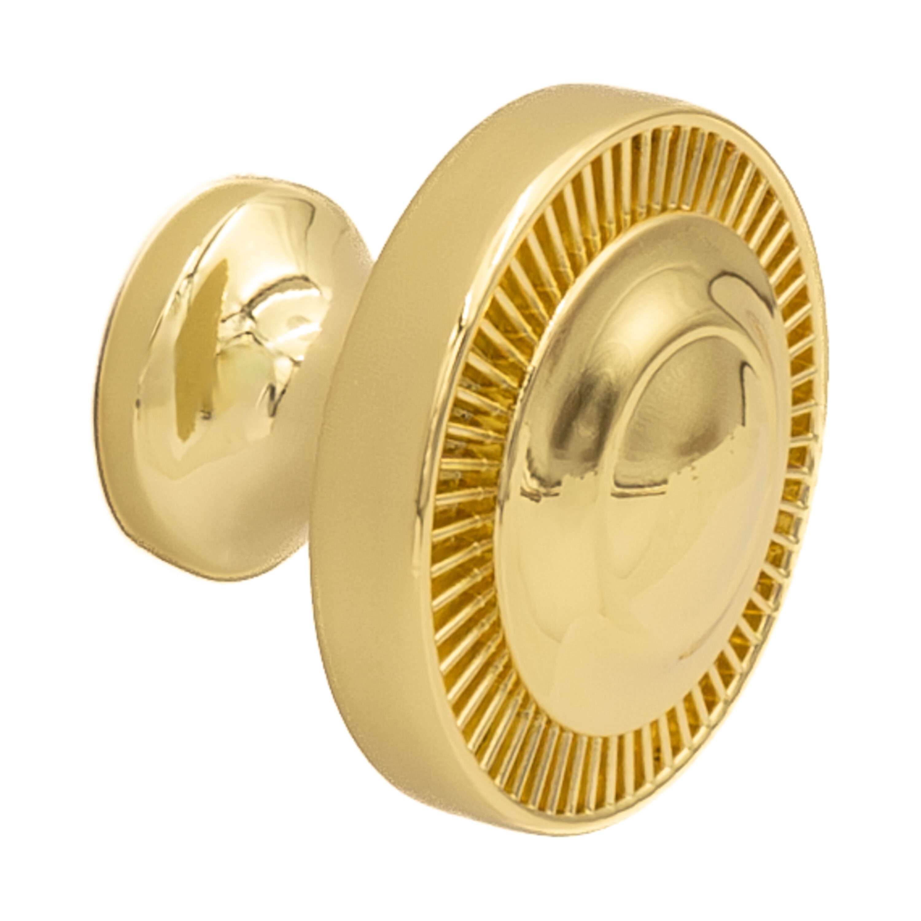Sumner Street Home Hardware RL002384 Minted 1-1/2-in Polished Gold Round Traditional Cabinet Knob
