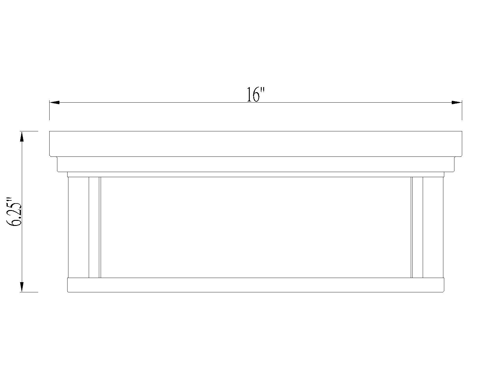 Brushed Nickel 16" Glass 3-Light Flush Mount