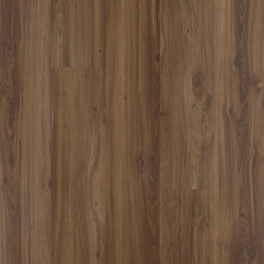 STAINMASTER LWCSS638 (Sample) Fletcher Oak Brown Wood look 22-mil Waterproof and Water Resistant Interlocking Luxury Vinyl Plank