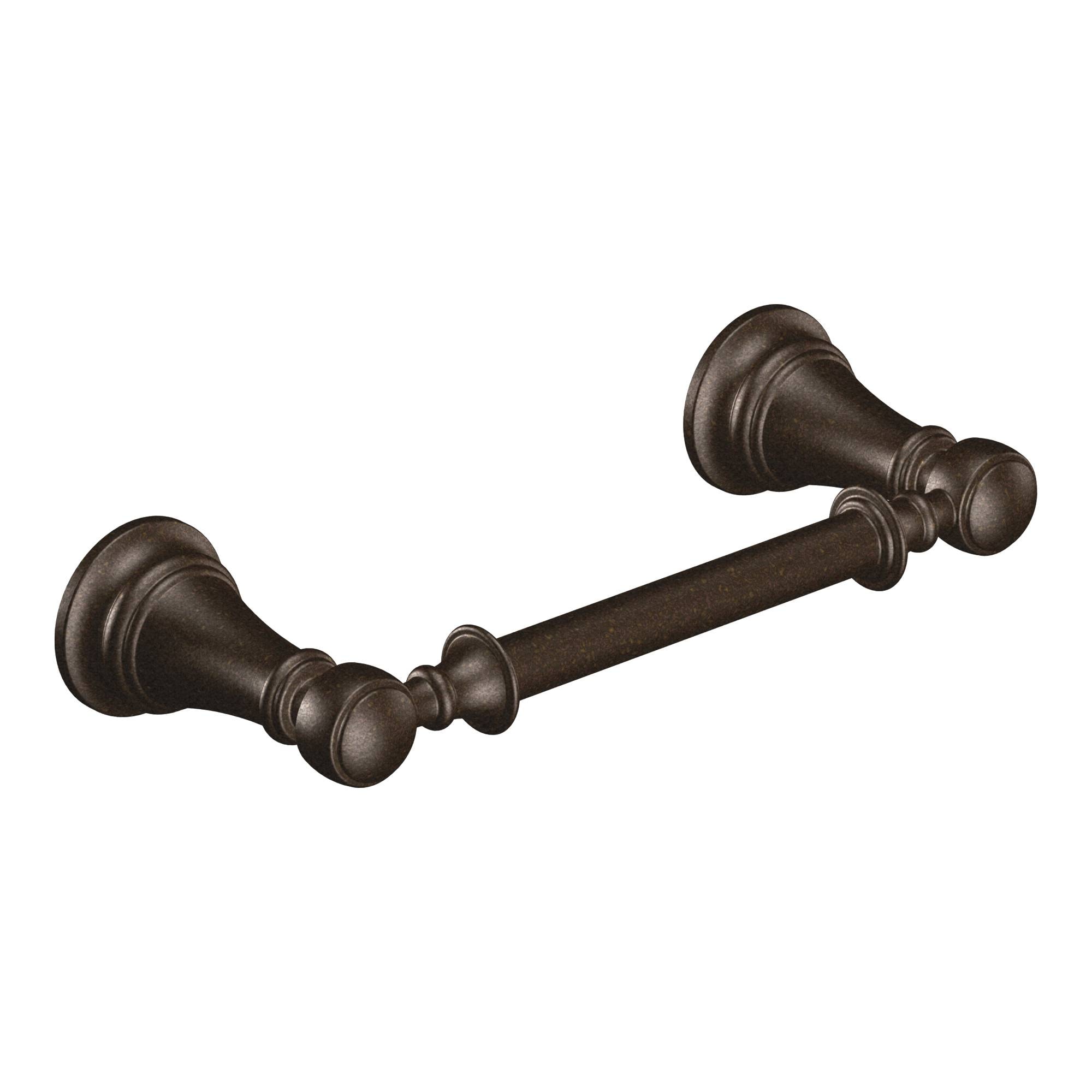 Moen Weymouth Oil Rubbed Bronze Wall Mount Pivot Toilet Paper Holder at ...