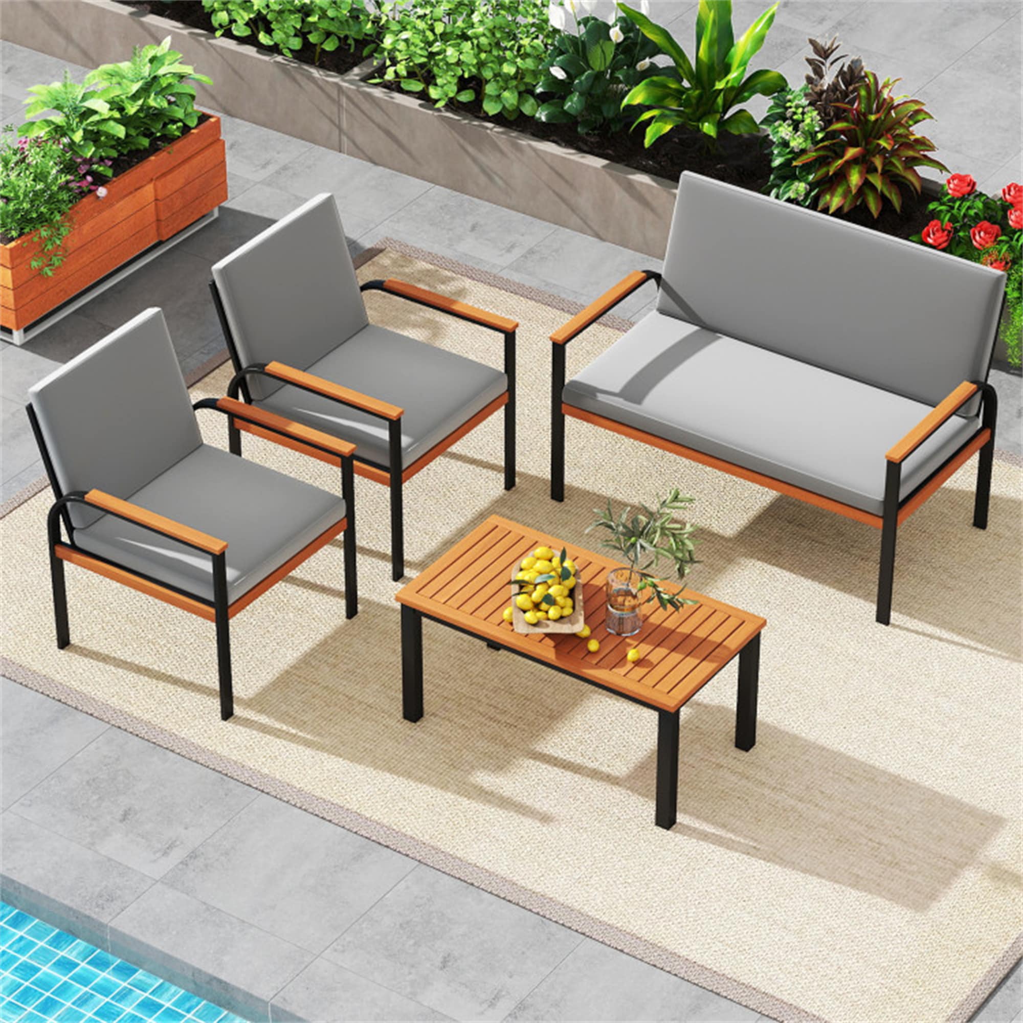 BABOOM BOM-4760GR+-CO Patio-Conversation-Sets - View #3